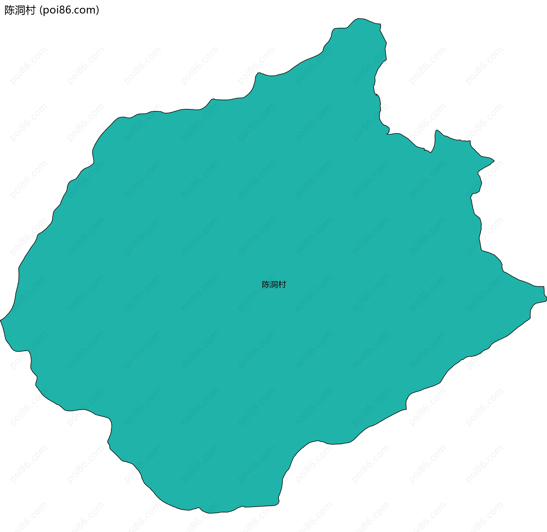 陈洞村边界地图