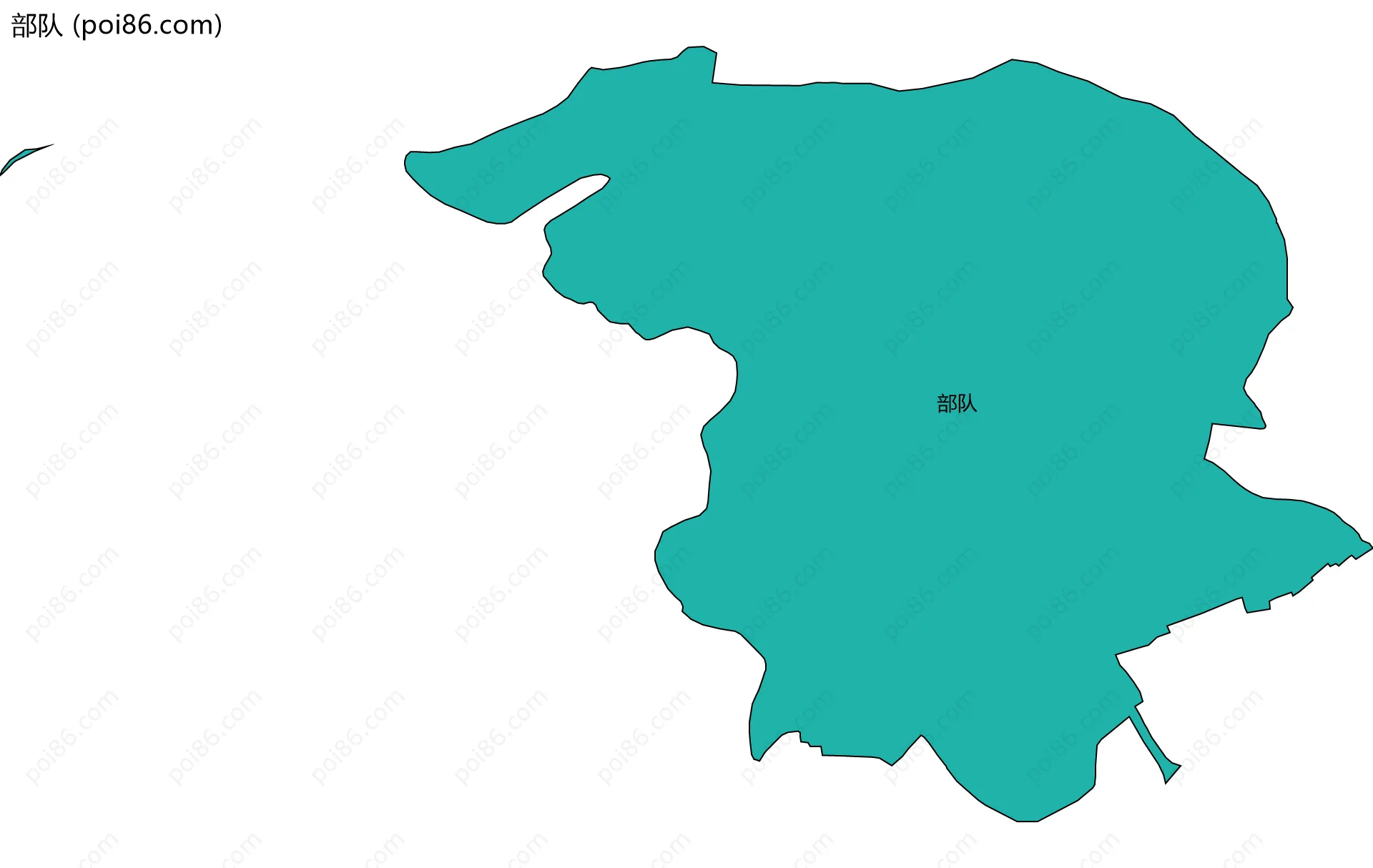 部队边界地图