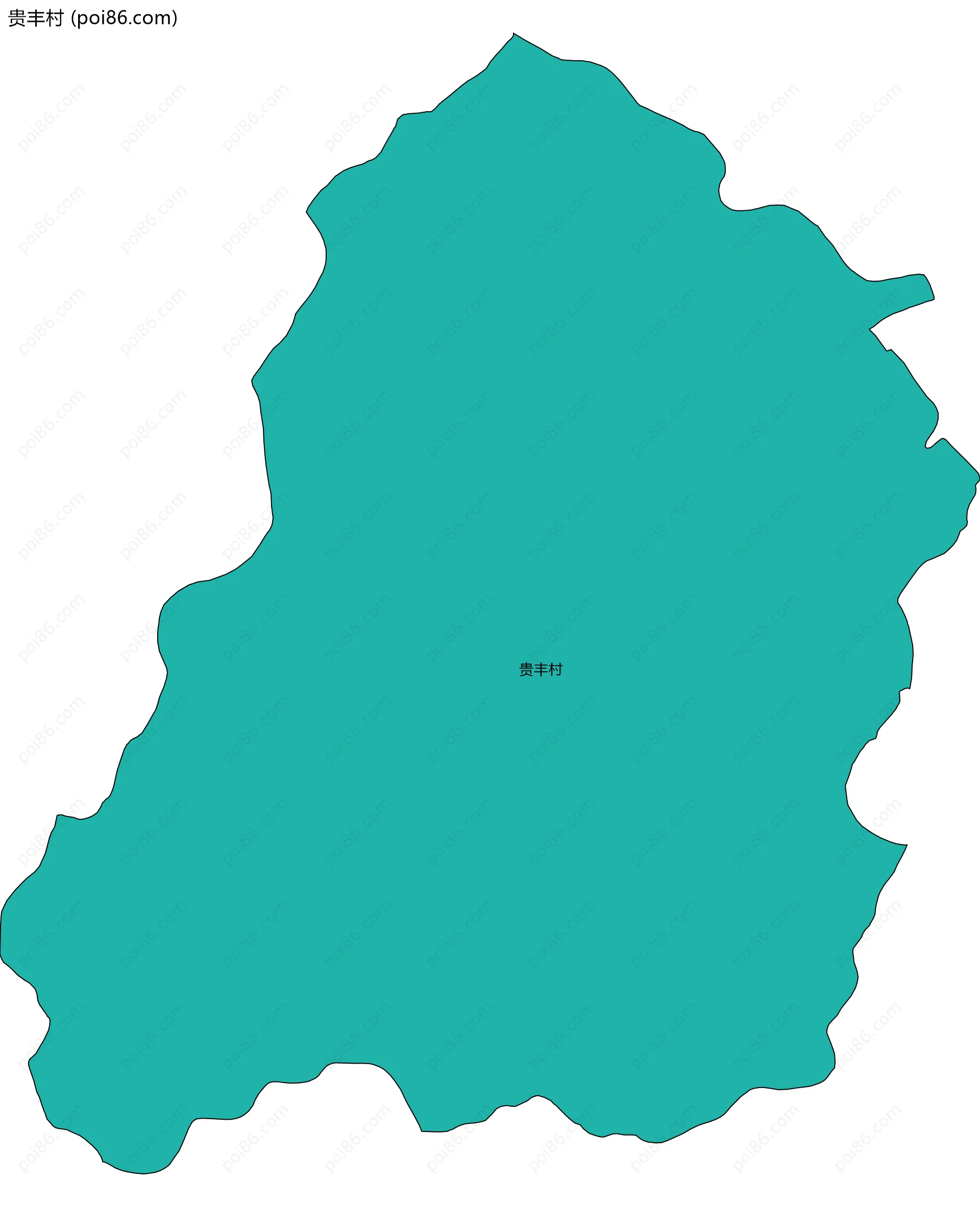 贵丰村边界地图