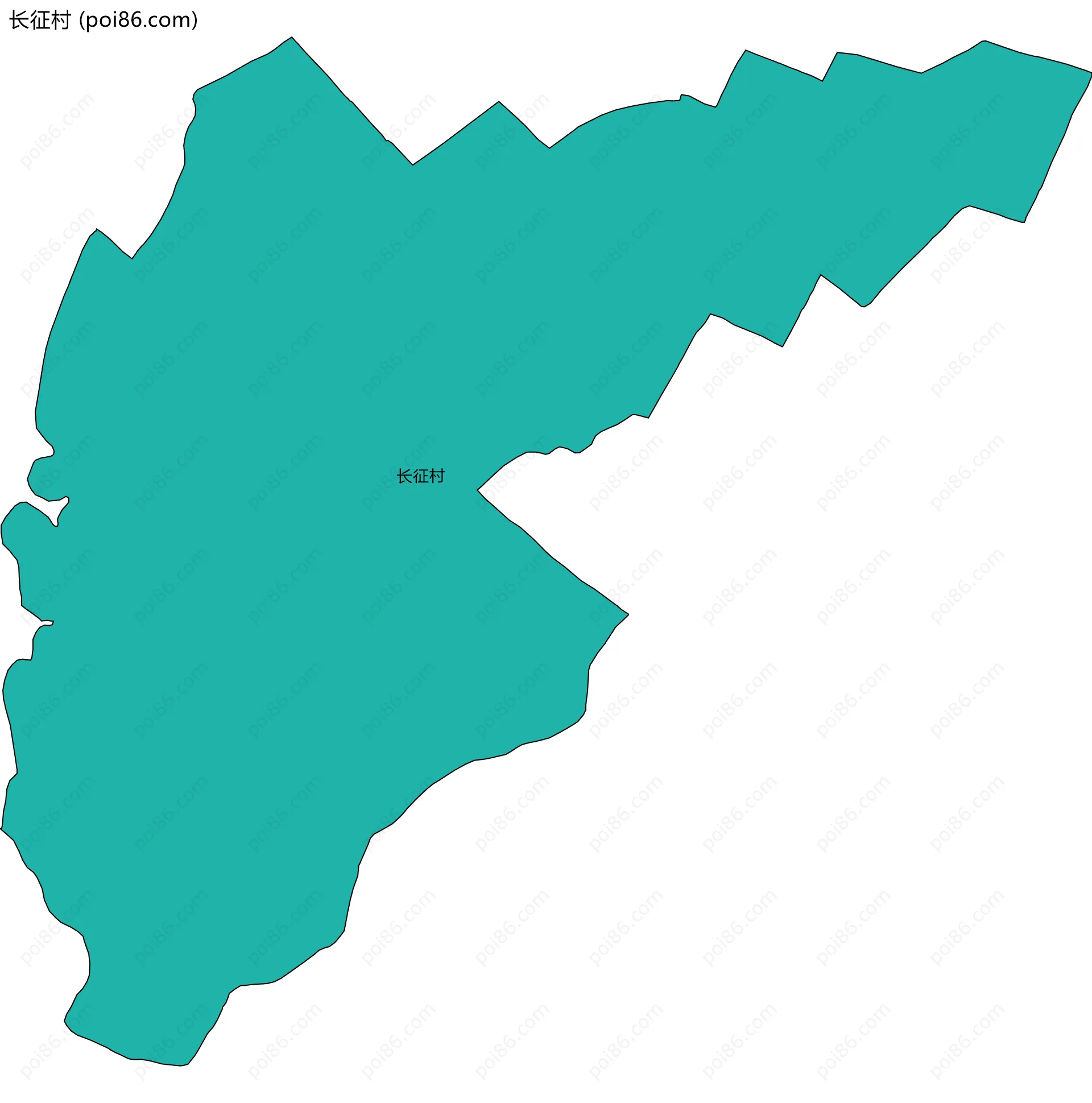 长征村边界地图