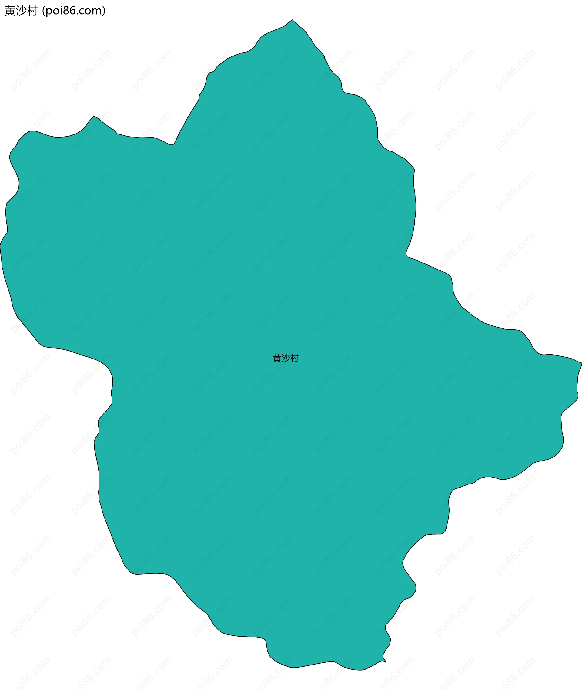 黄沙村边界地图