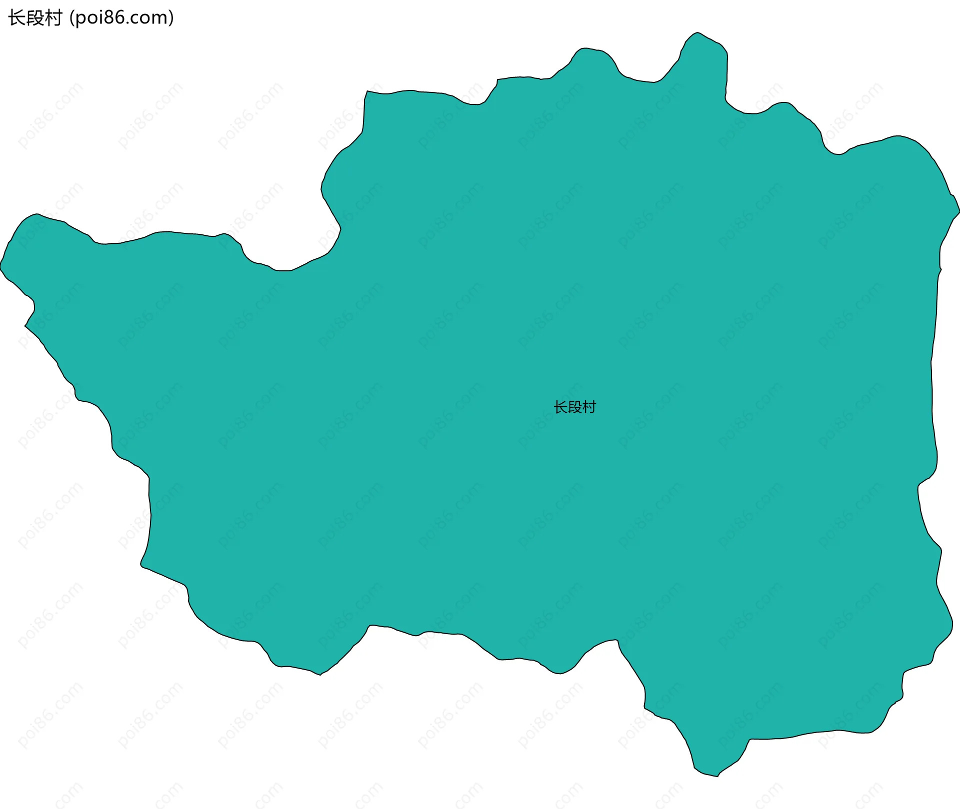 长段村边界地图