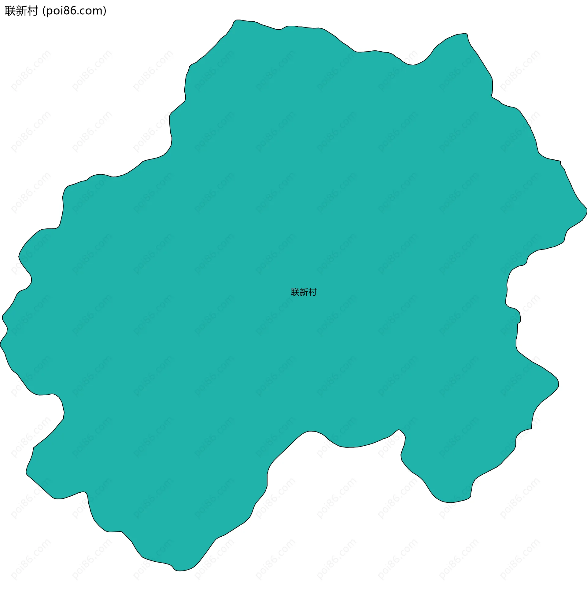 联新村边界地图