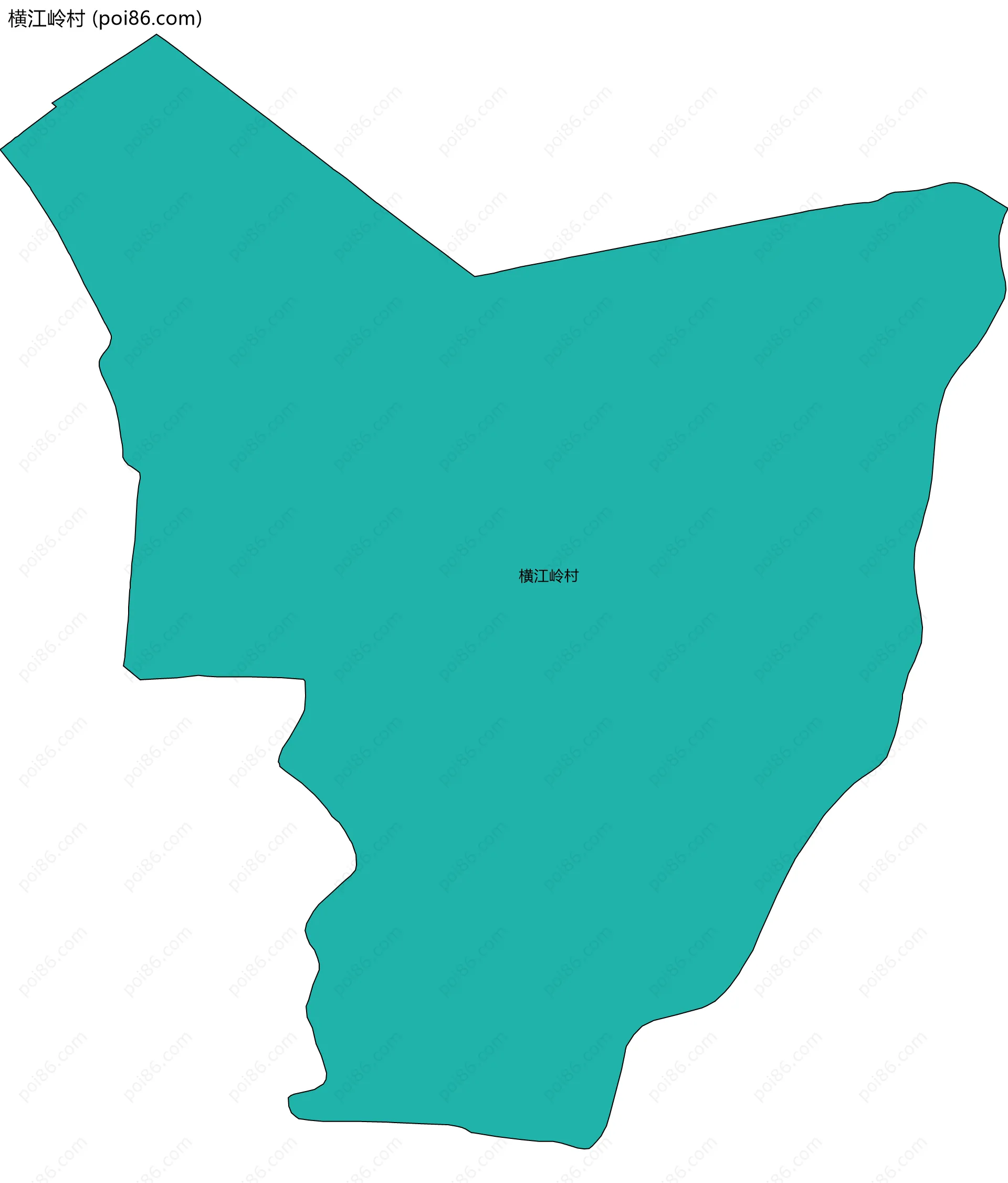 横江岭村边界地图
