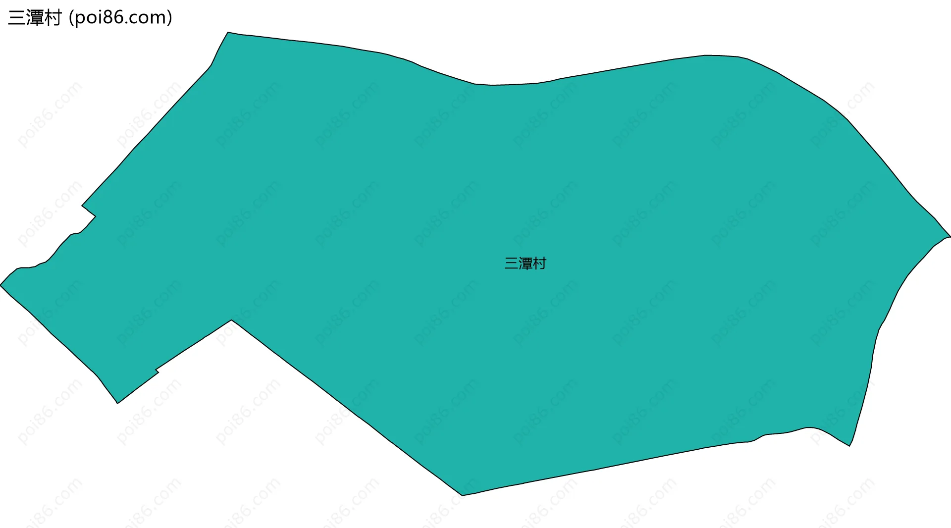 三潭村边界地图