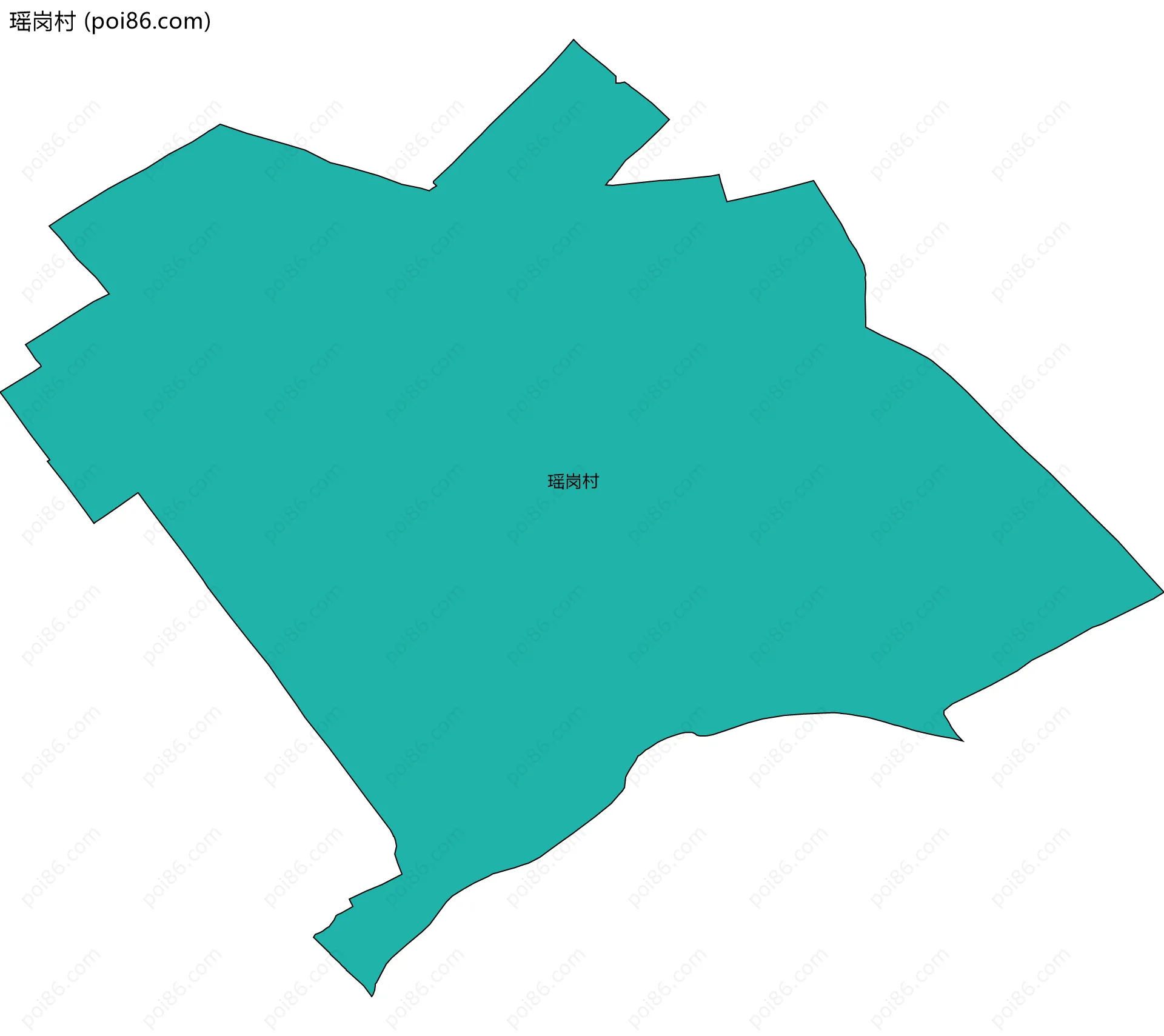 瑶岗村边界地图