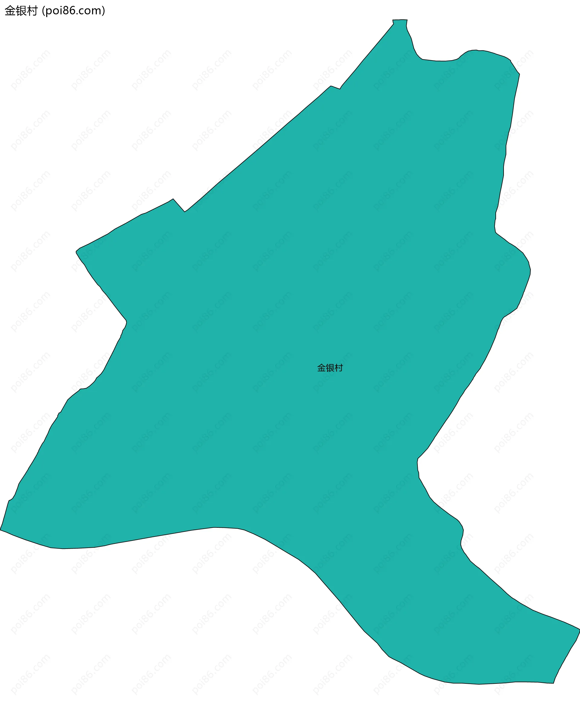 金银村边界地图