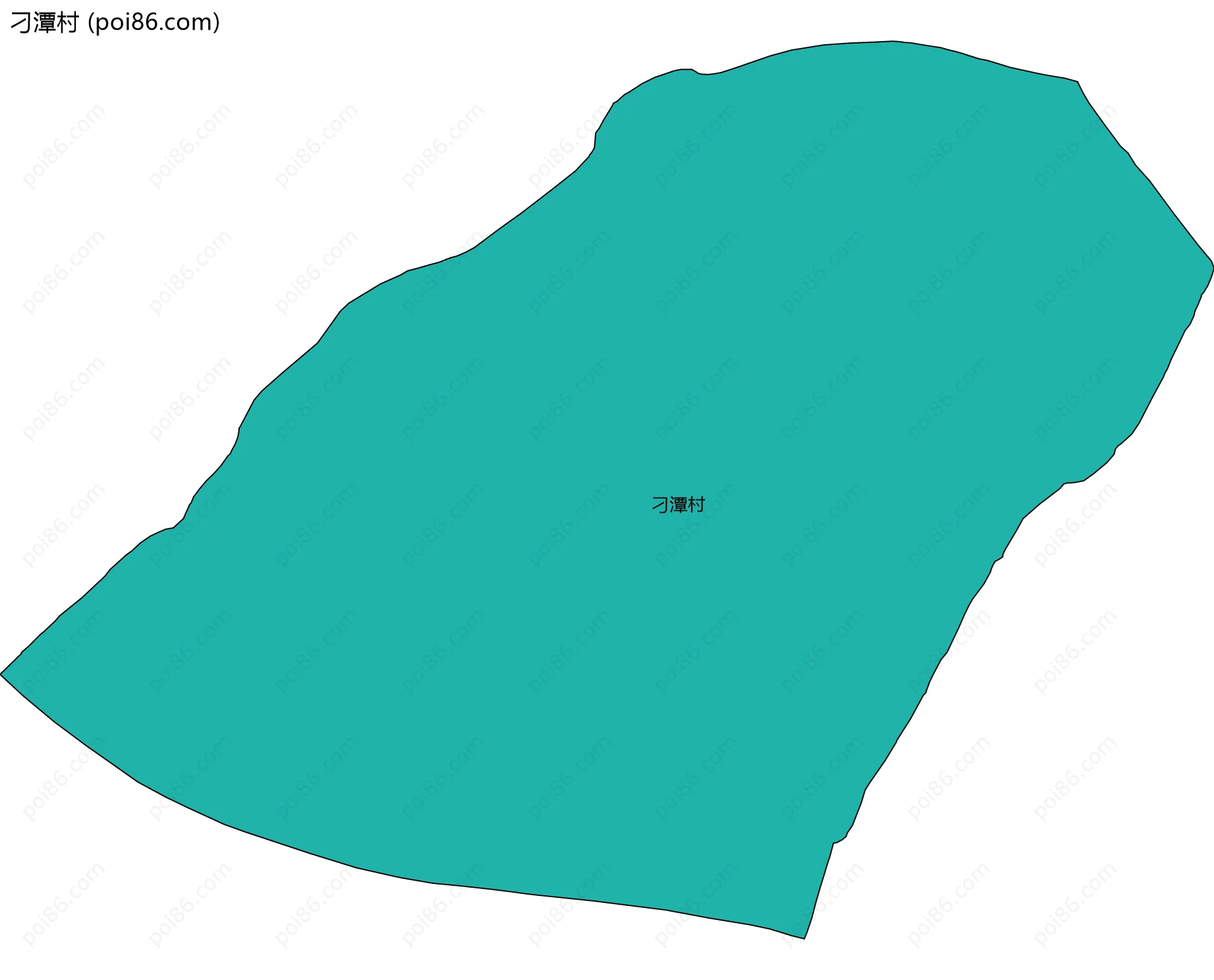 刁潭村边界地图