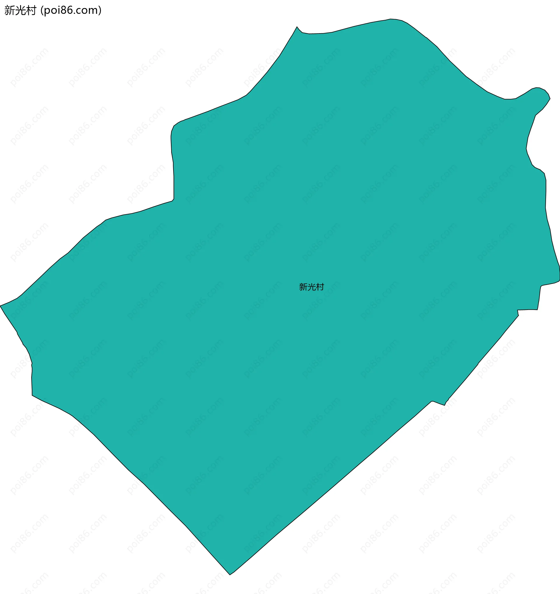 新光村边界地图