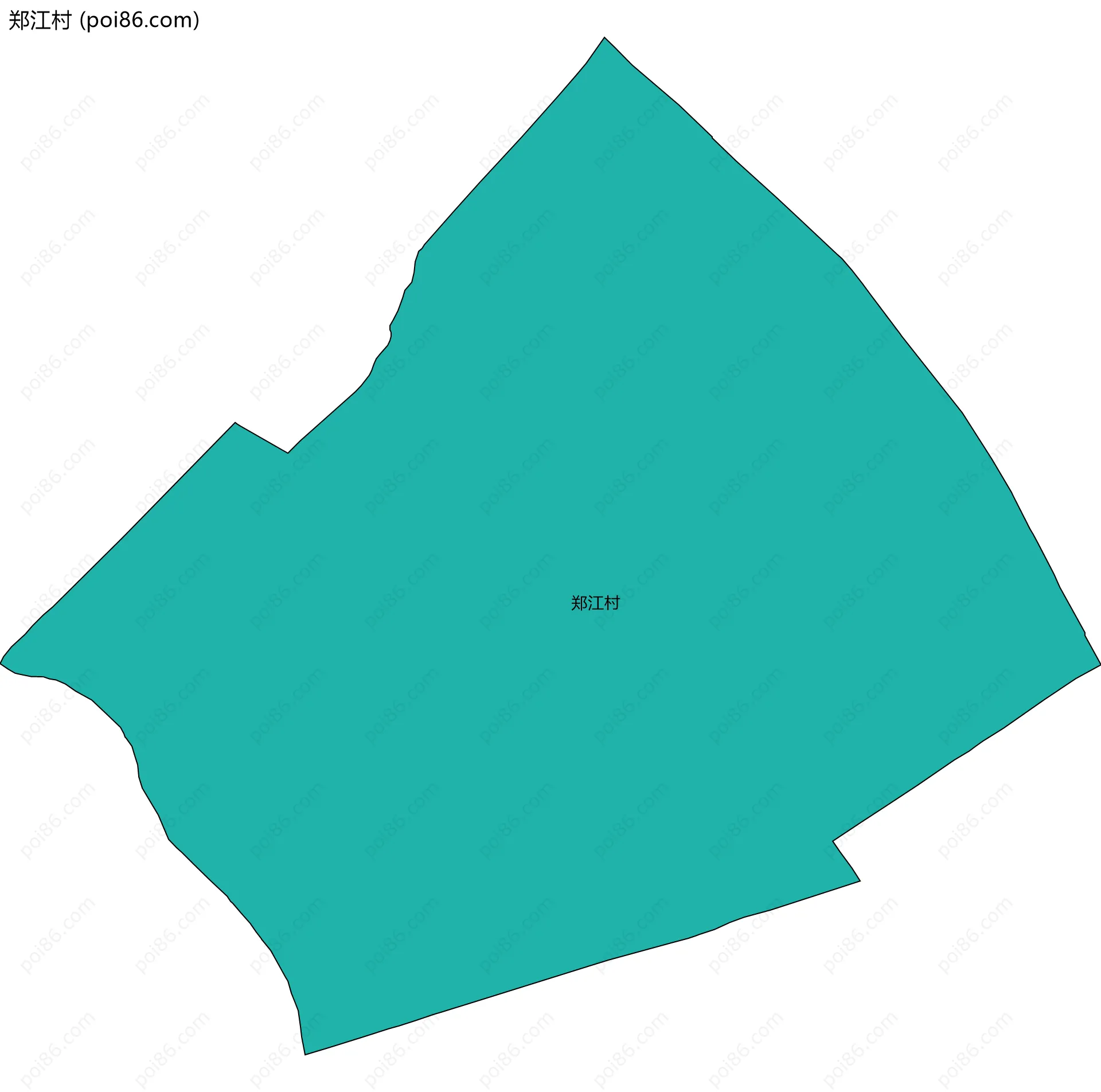 郑江村边界地图
