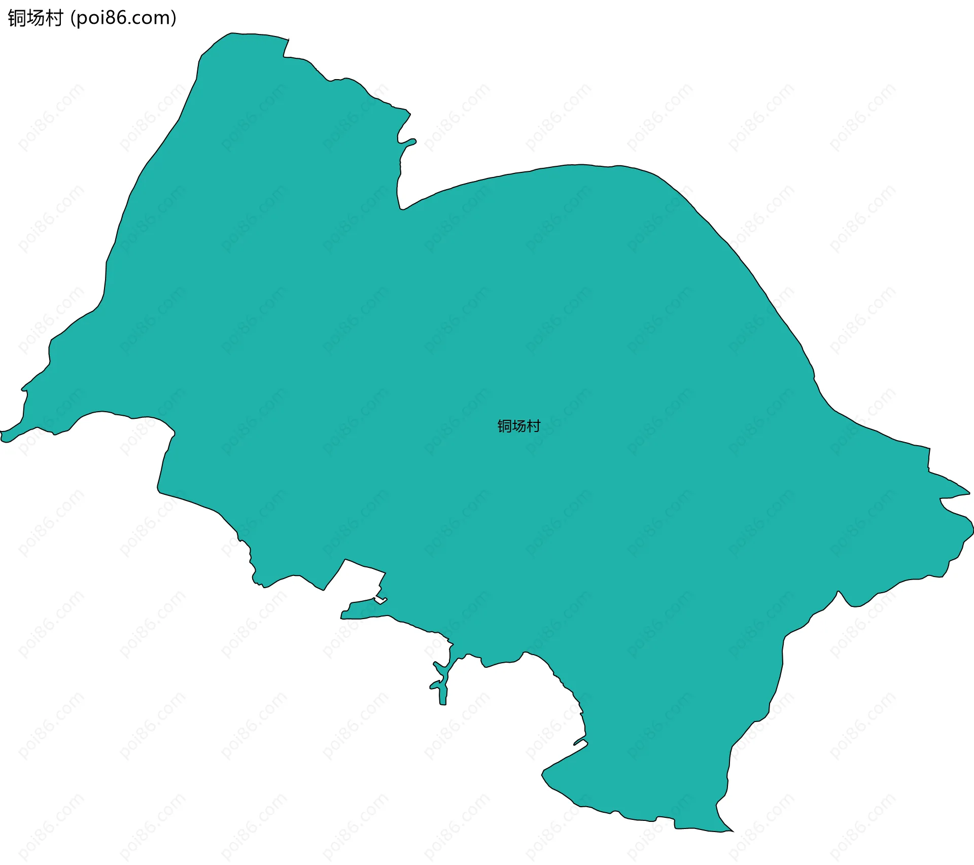 铜场村边界地图