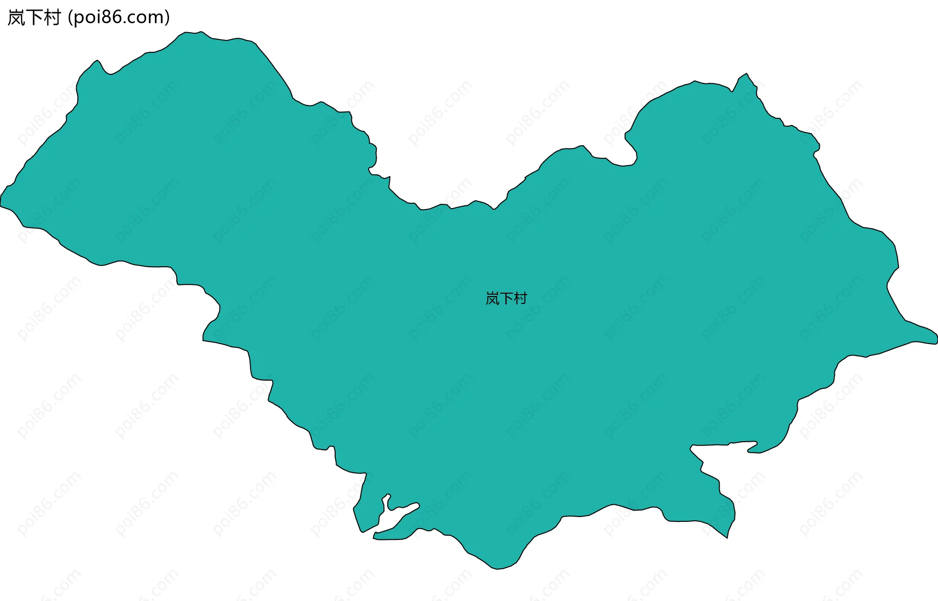 岚下村边界地图