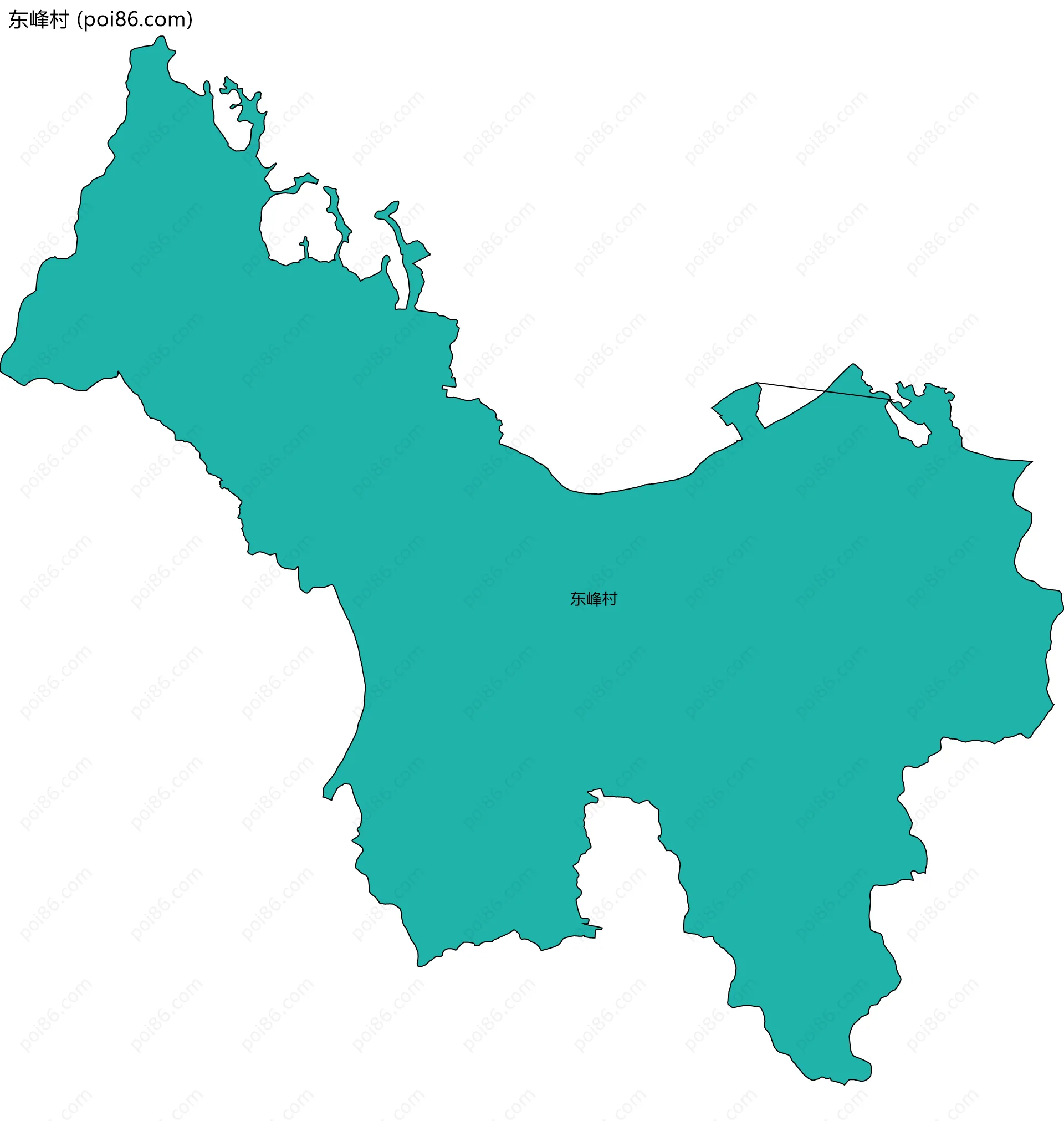 东峰村边界地图