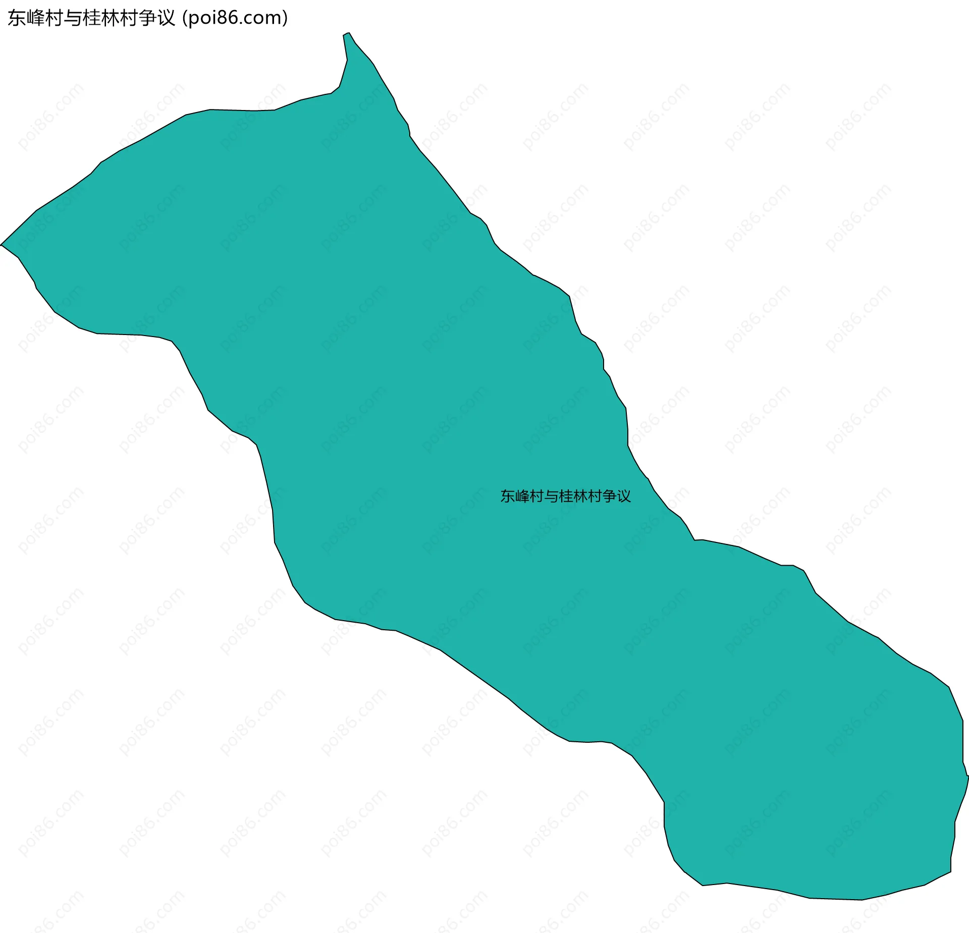 东峰村与桂林村争议边界地图