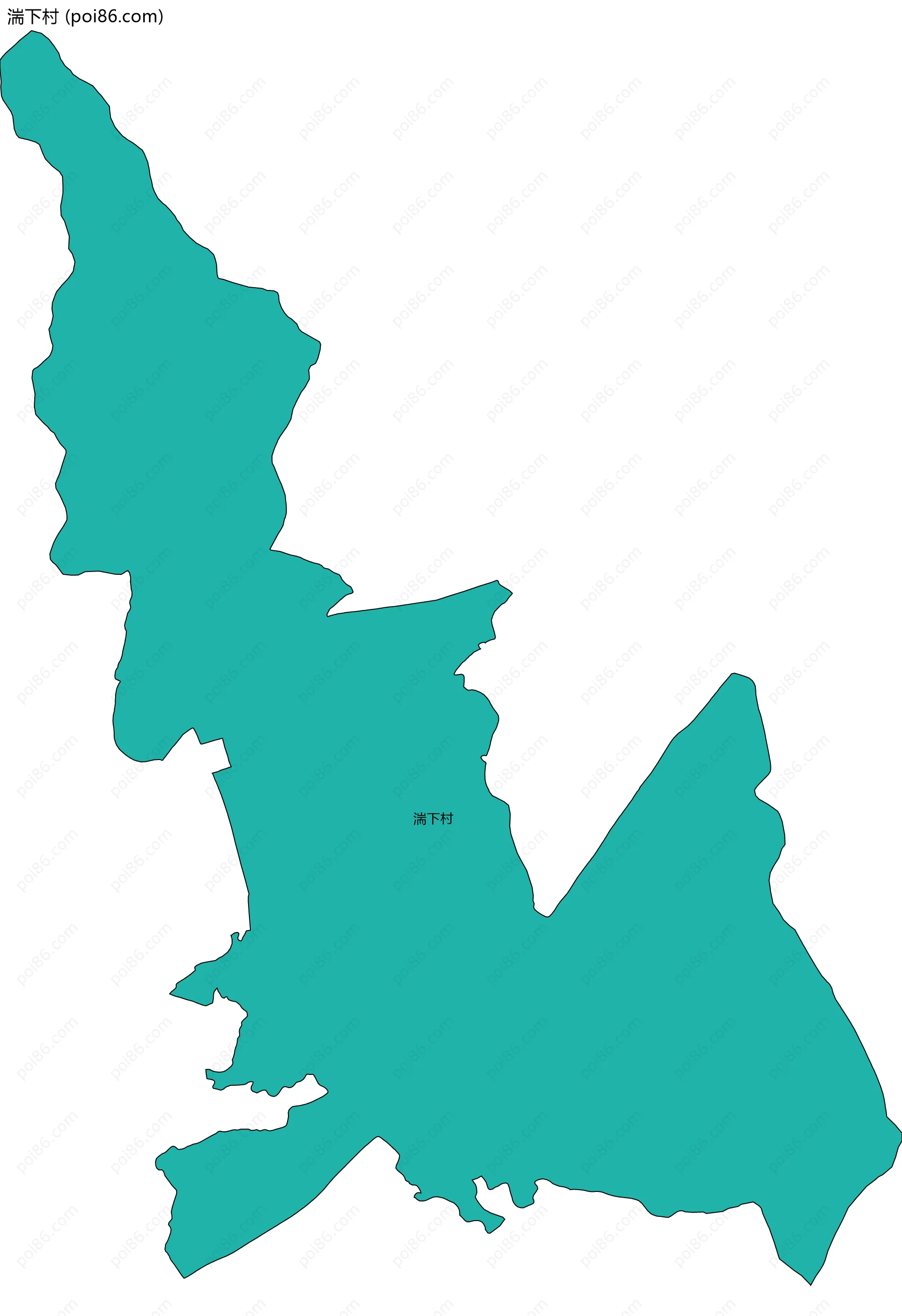 湍下村边界地图