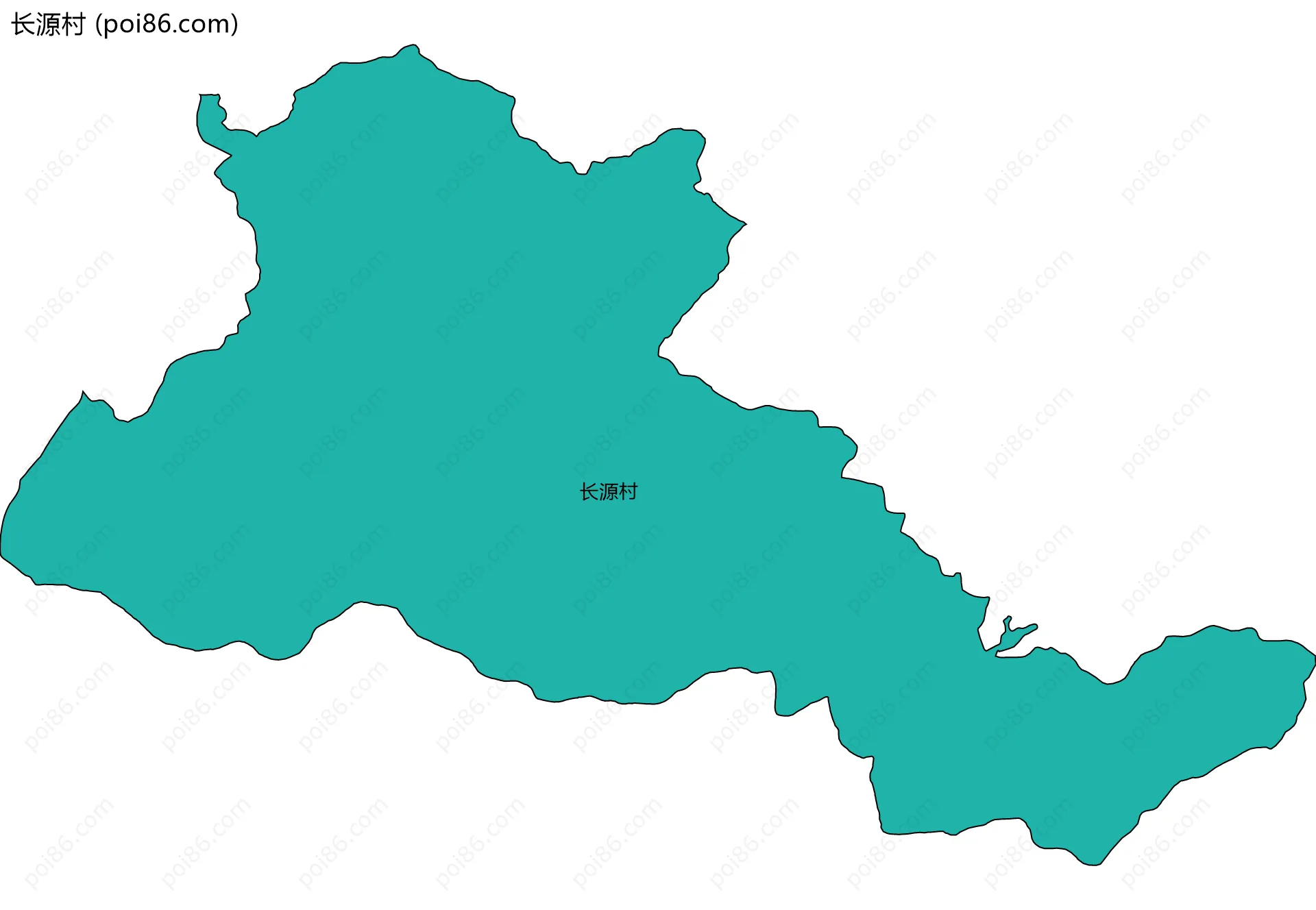 长源村边界地图