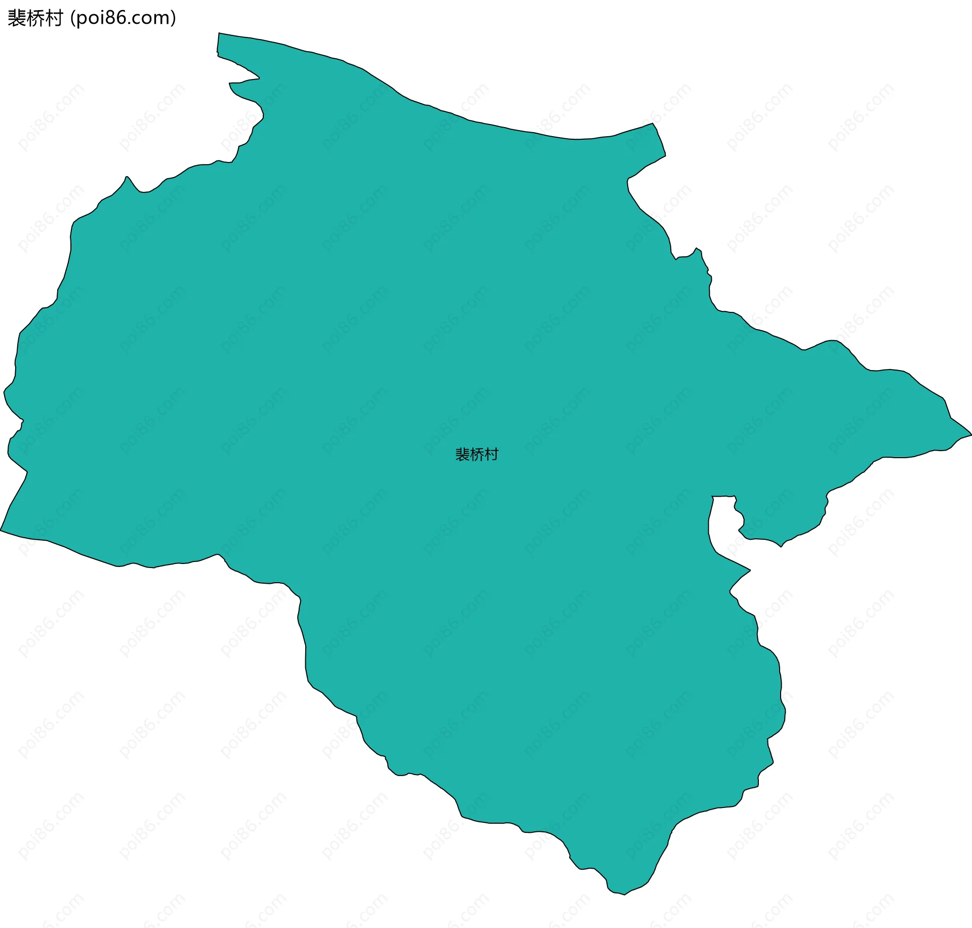 裴桥村边界地图