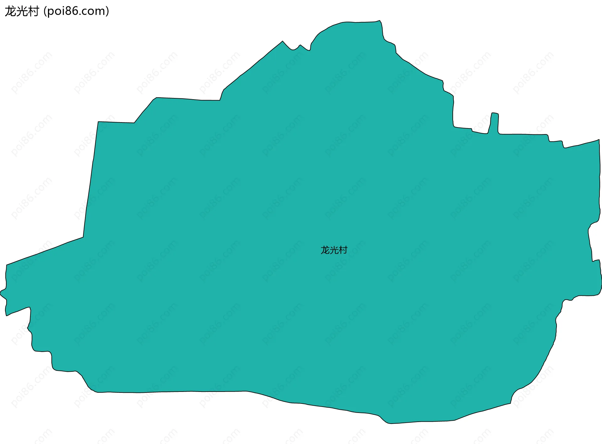龙光村边界地图