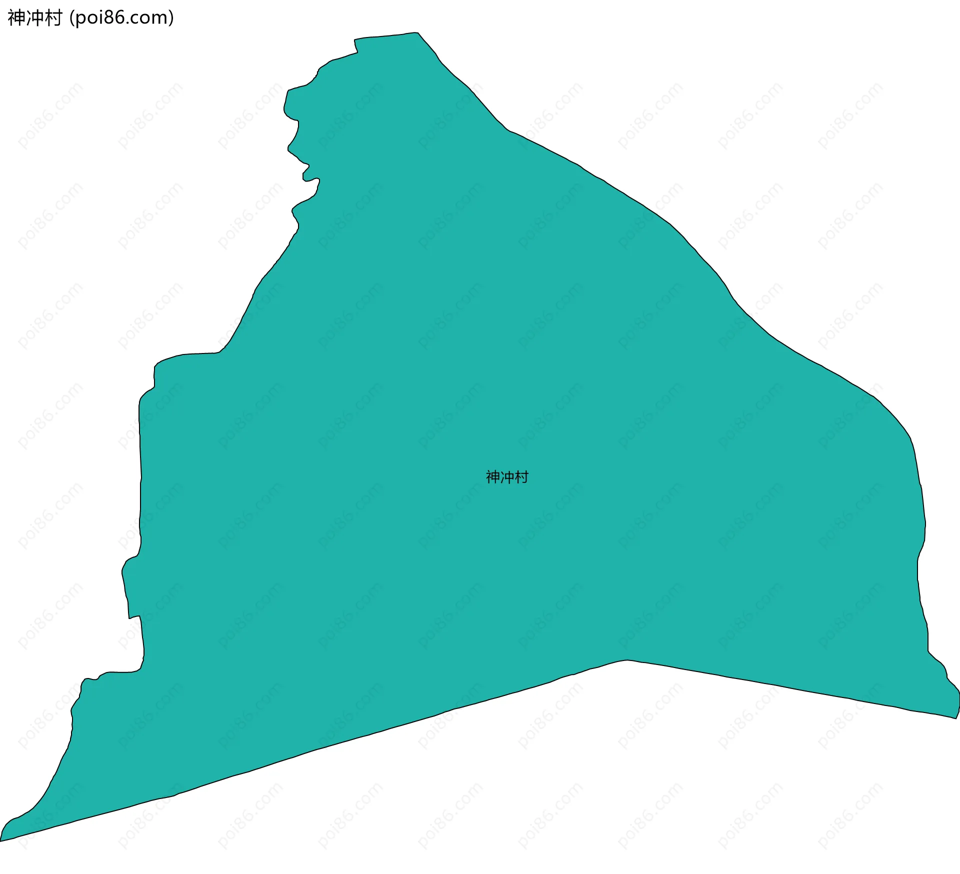 神冲村边界地图