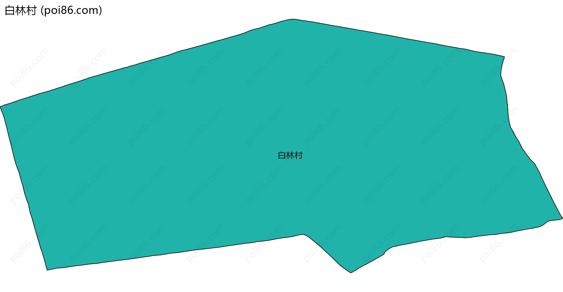 白林村边界地图