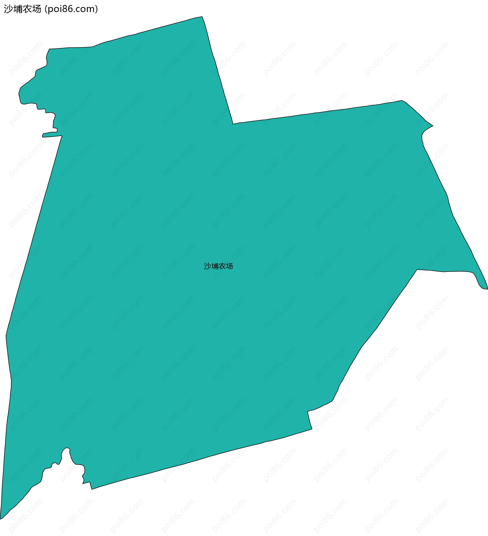 沙埔农场边界地图