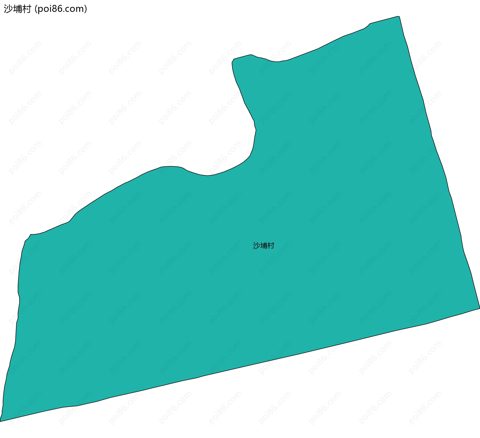 沙埔村边界地图