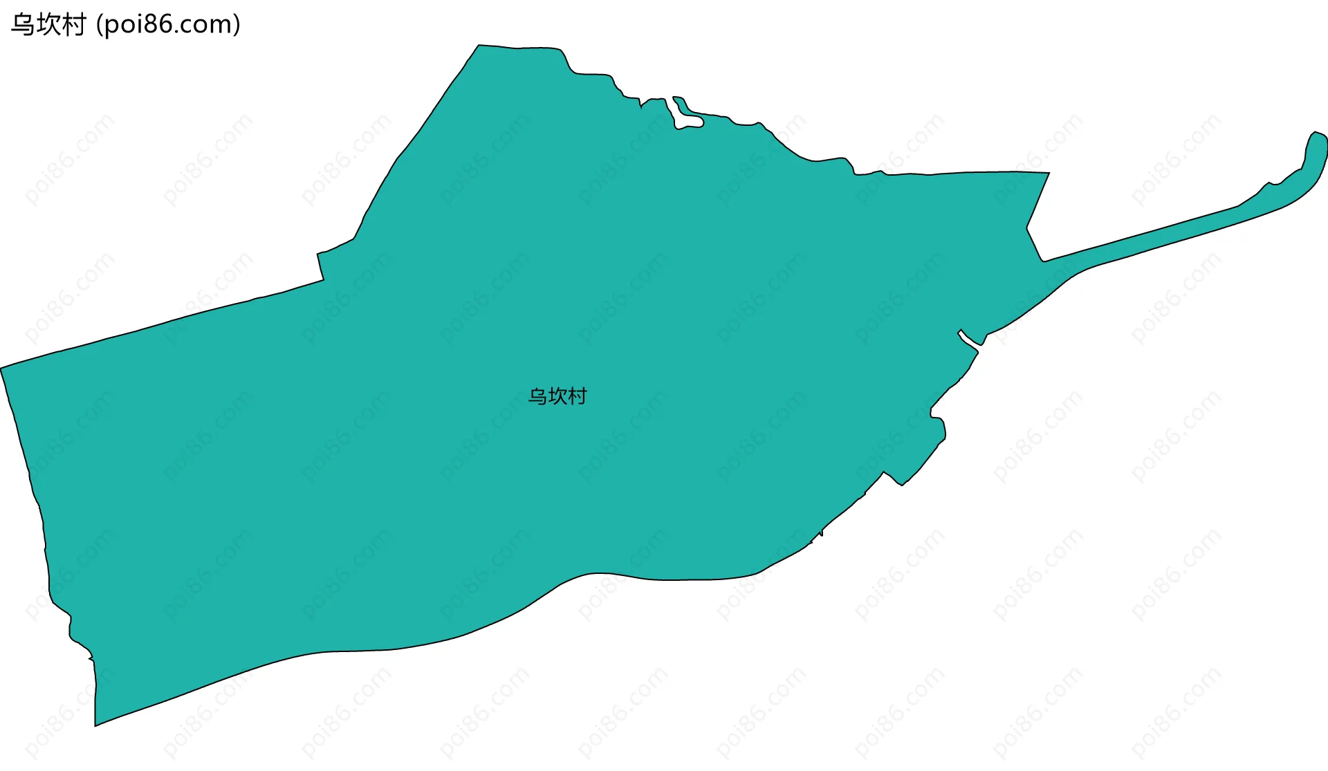 乌坎村边界地图
