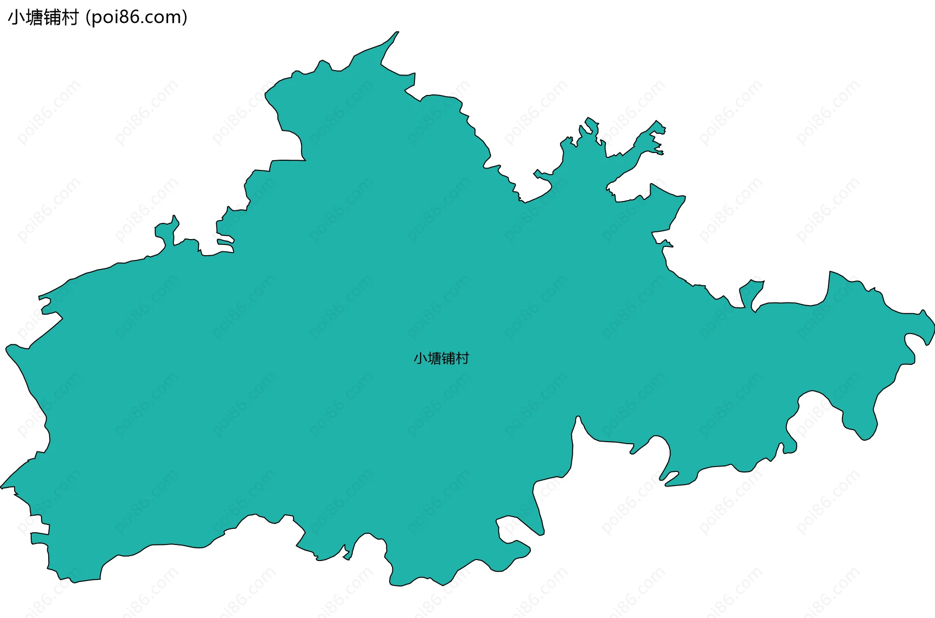 小塘铺村边界地图