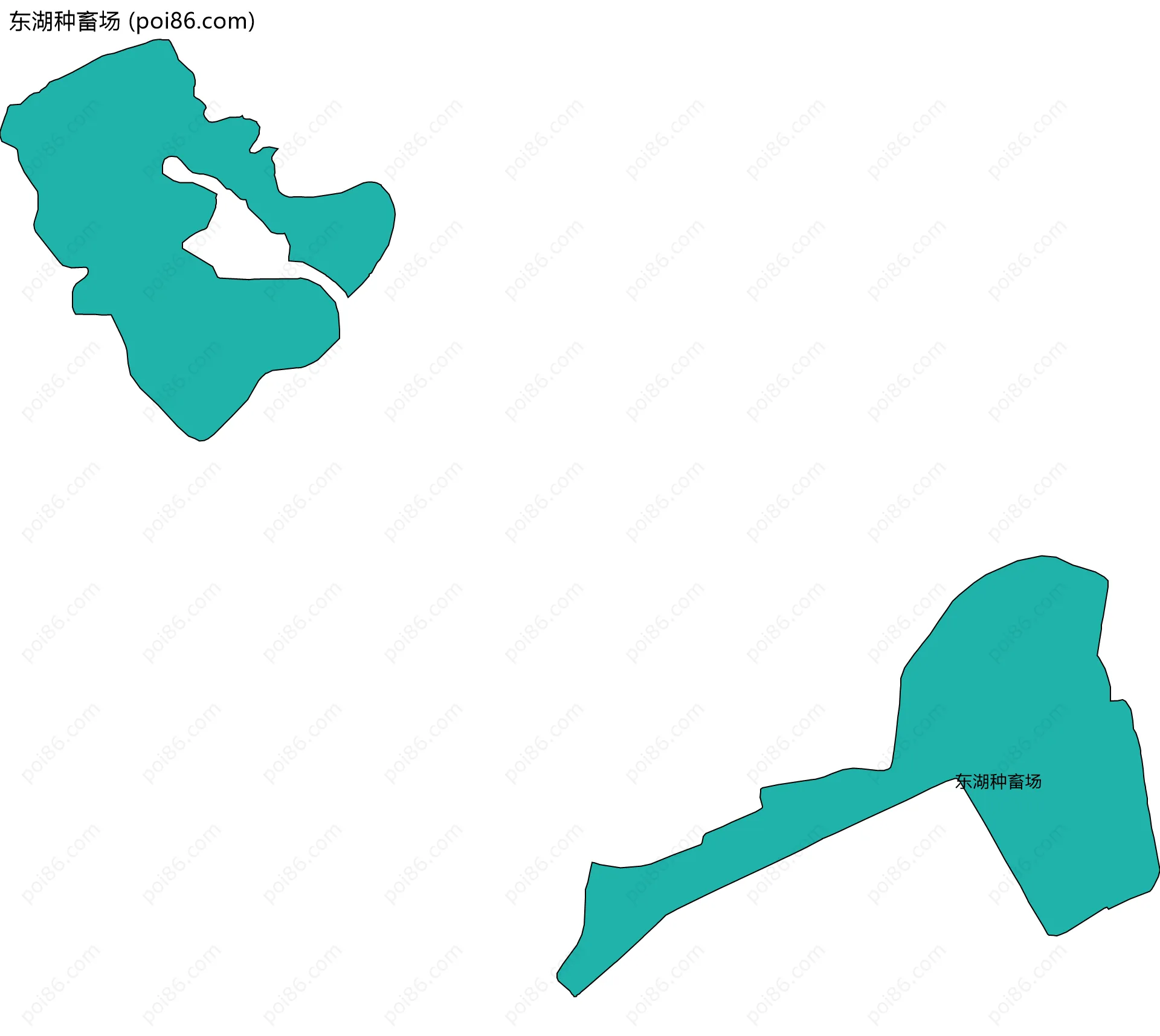 东湖种畜场边界地图