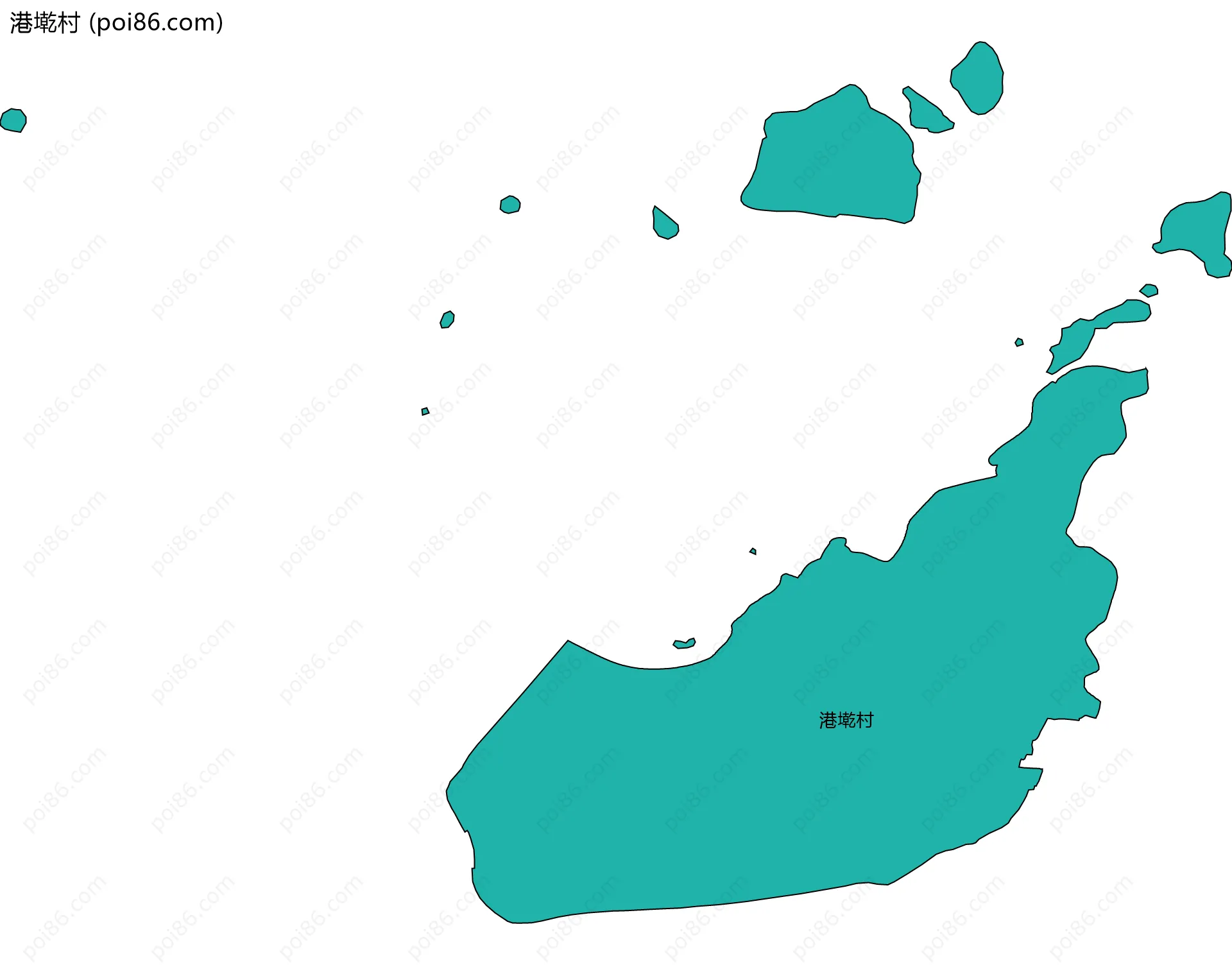 港墘村边界地图