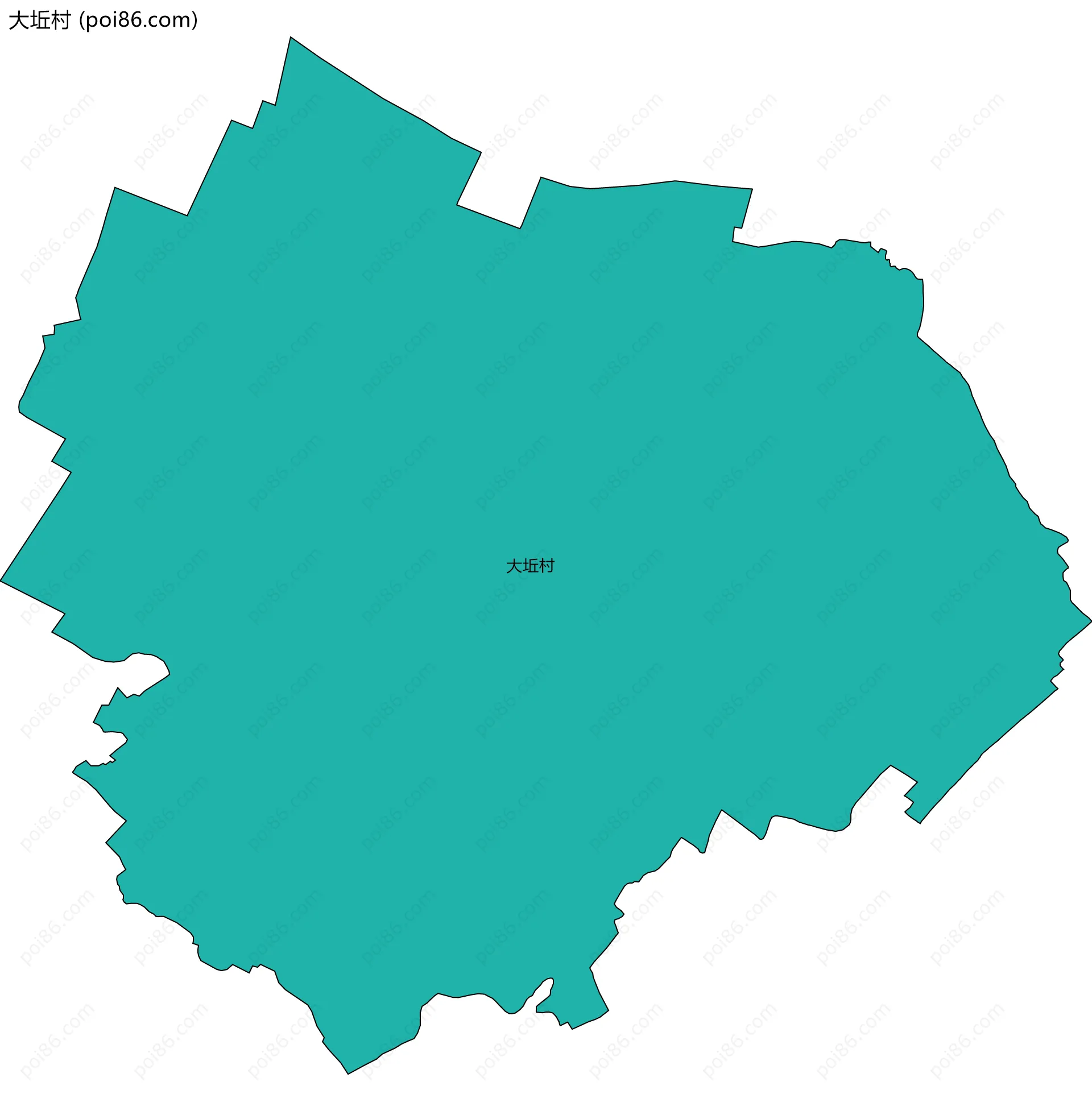 大坵村边界地图