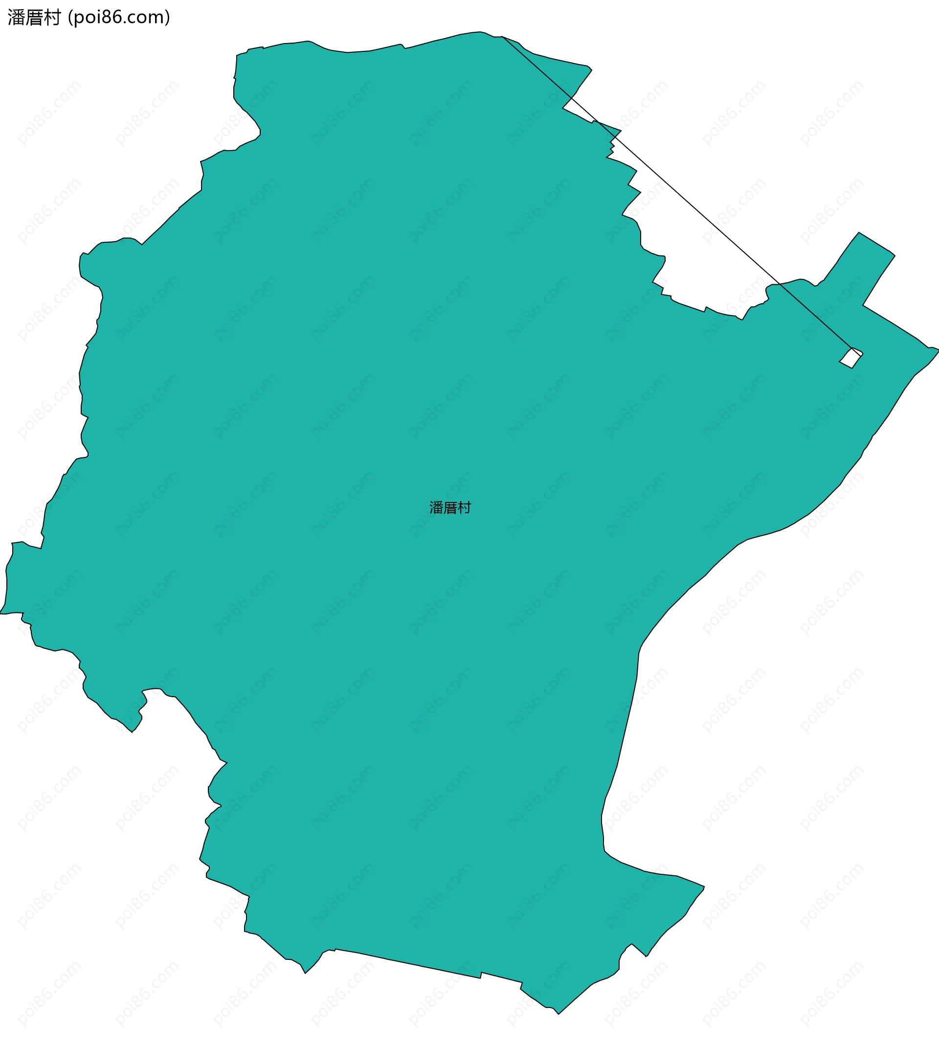 潘厝村边界地图