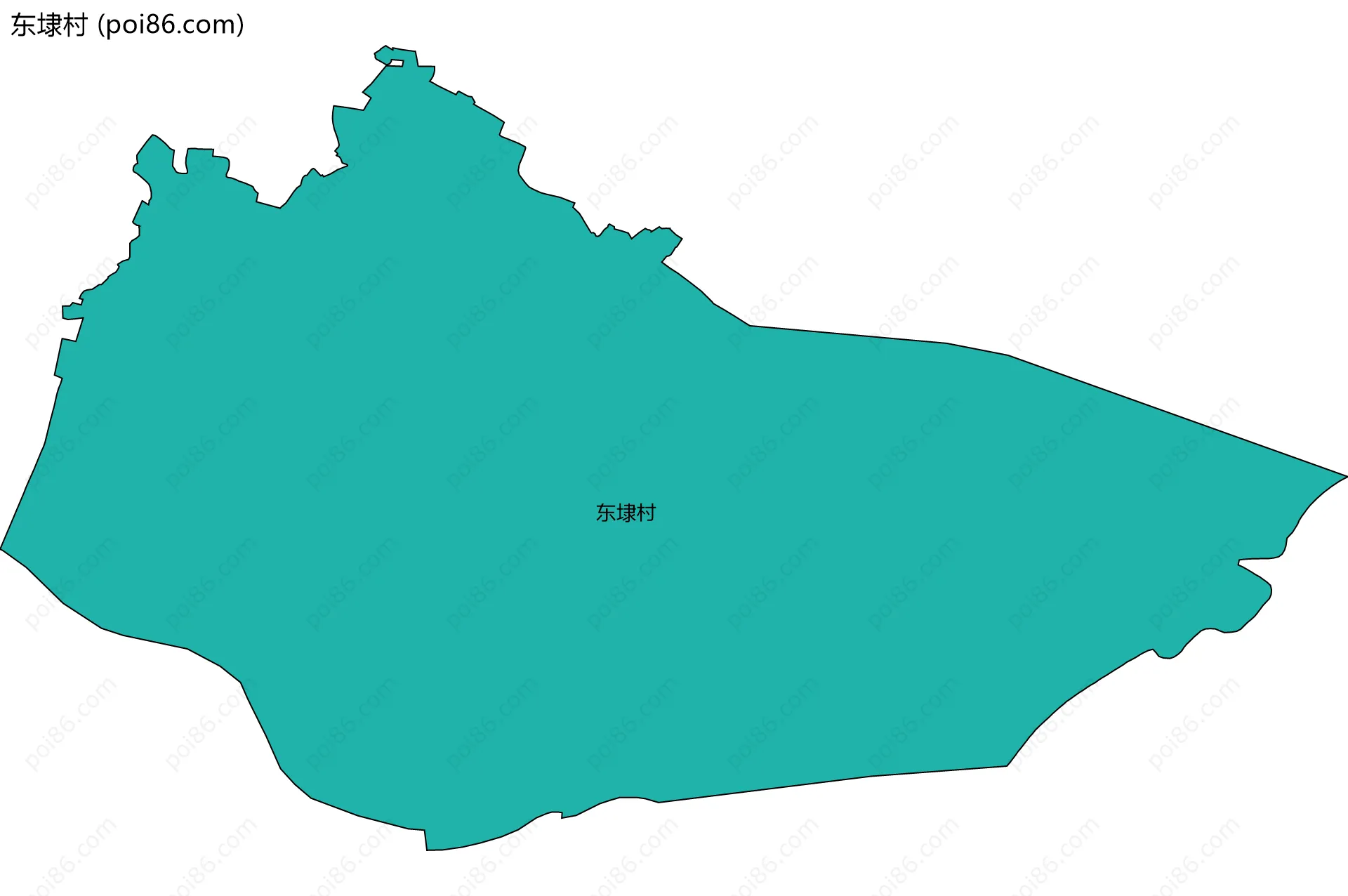 东埭村边界地图