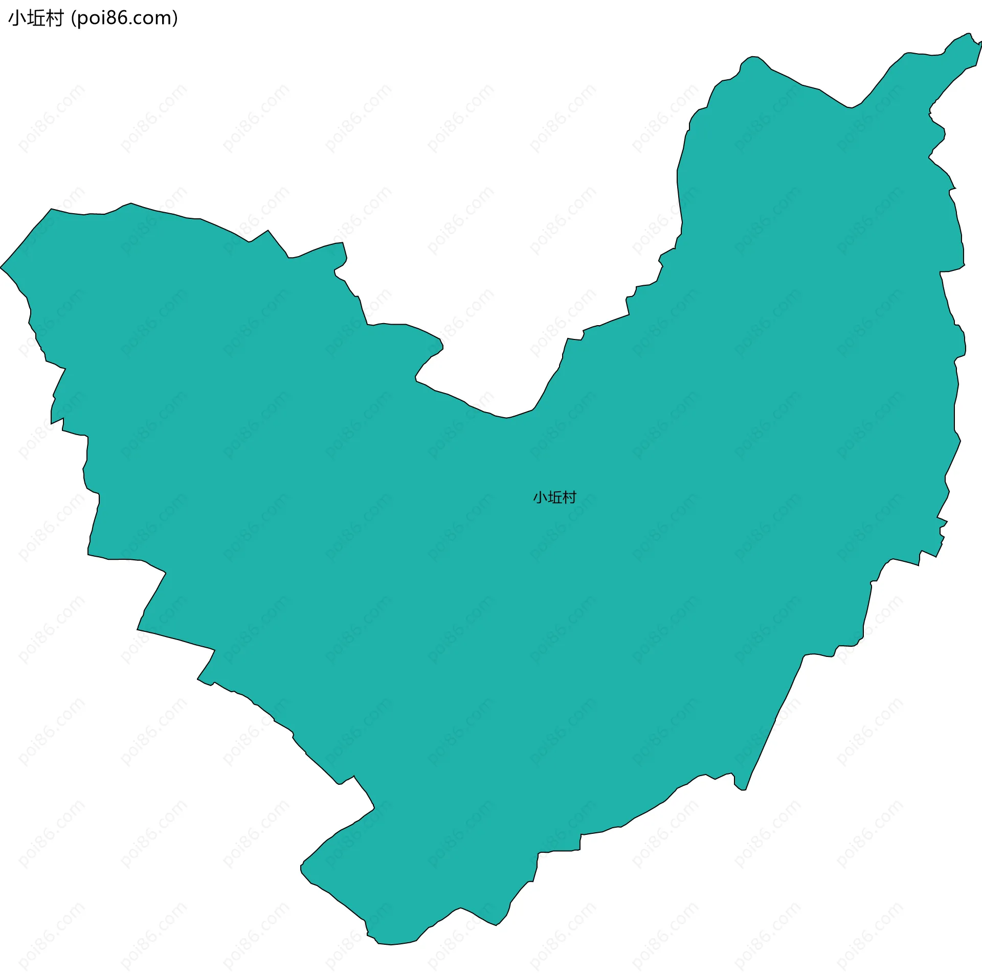 小坵村边界地图