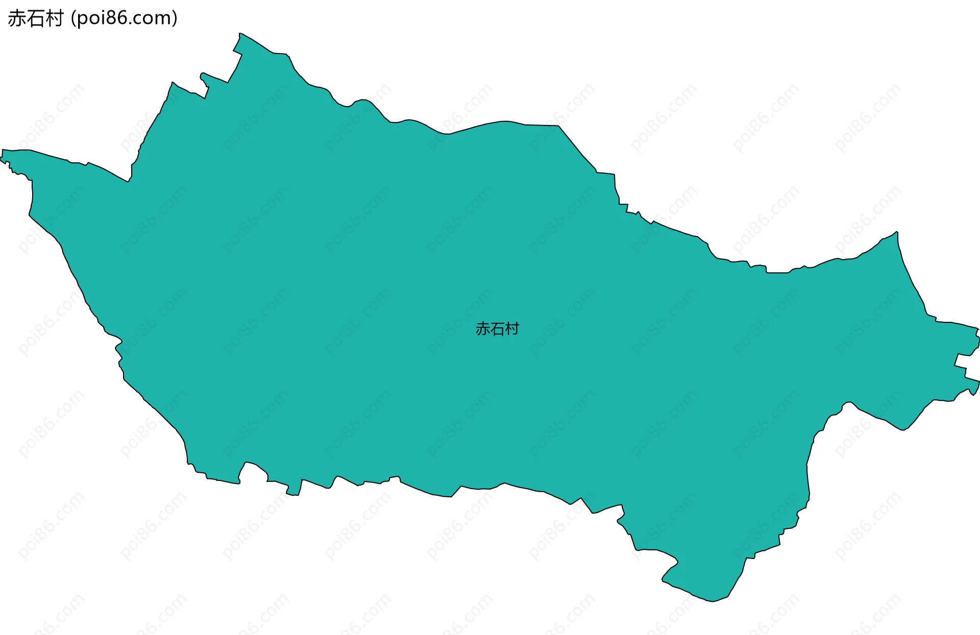 赤石村边界地图