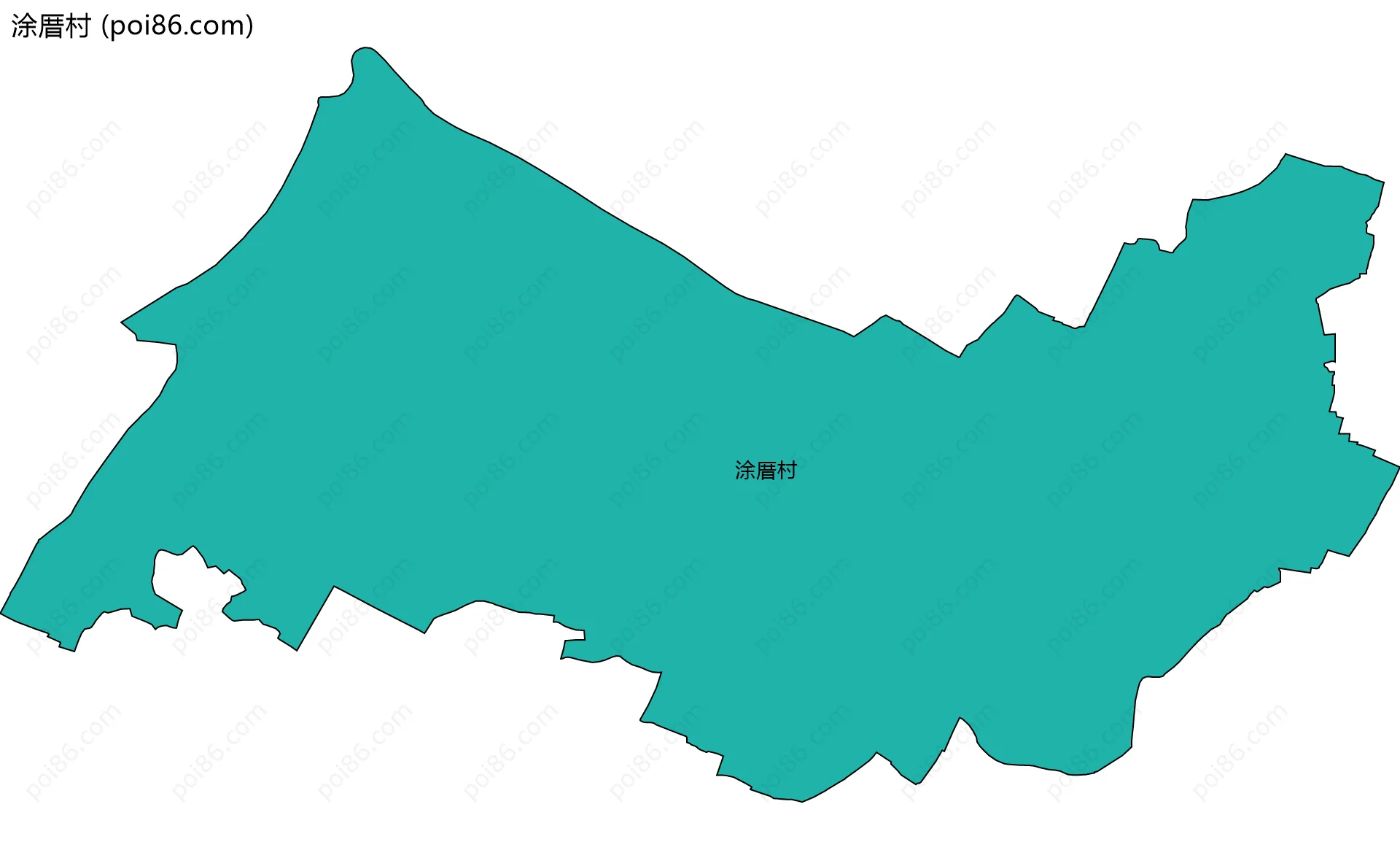 涂厝村边界地图