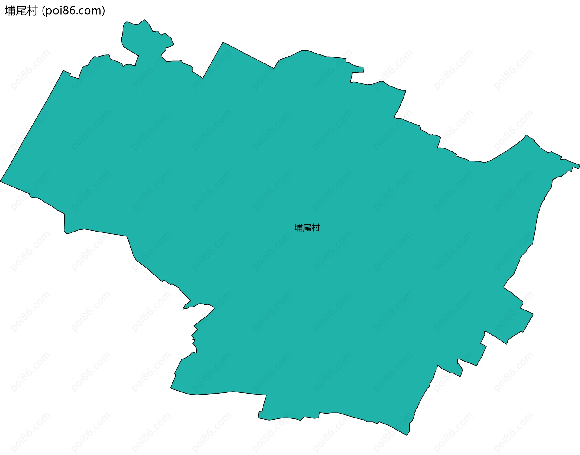 埔尾村边界地图