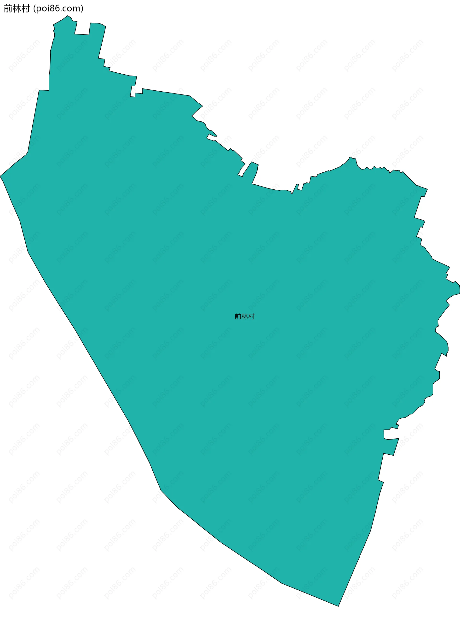 前林村边界地图