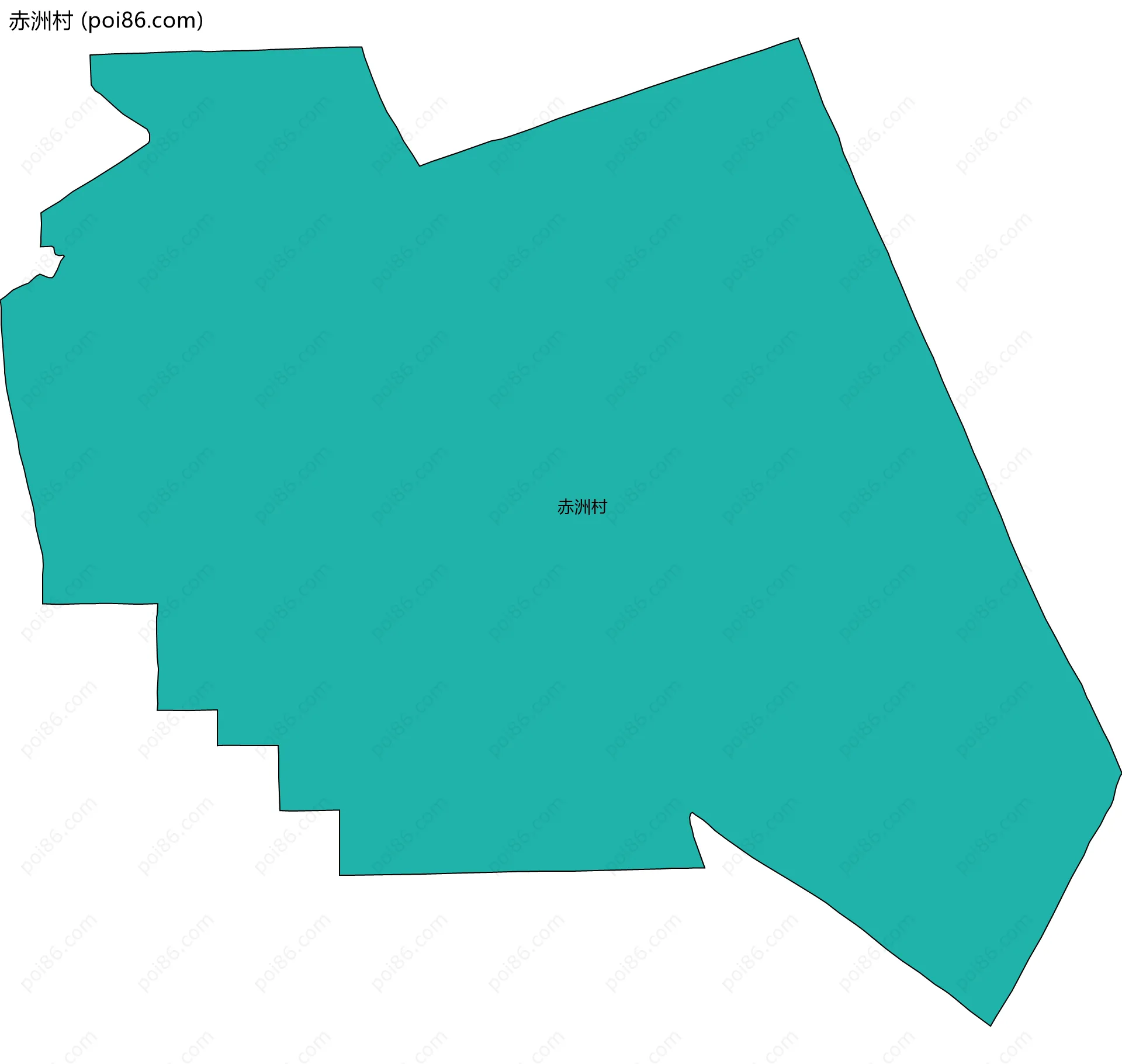 赤洲村边界地图