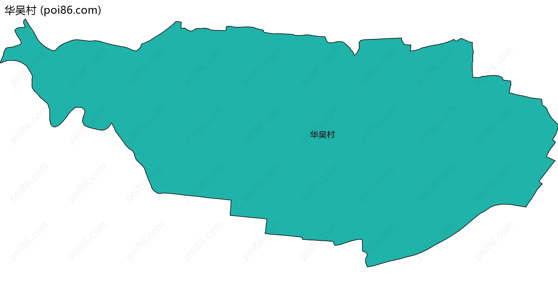 华吴村边界地图