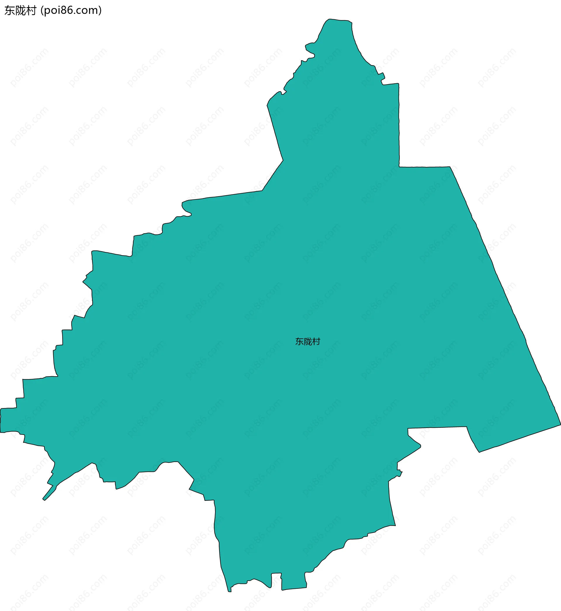 东陇村边界地图