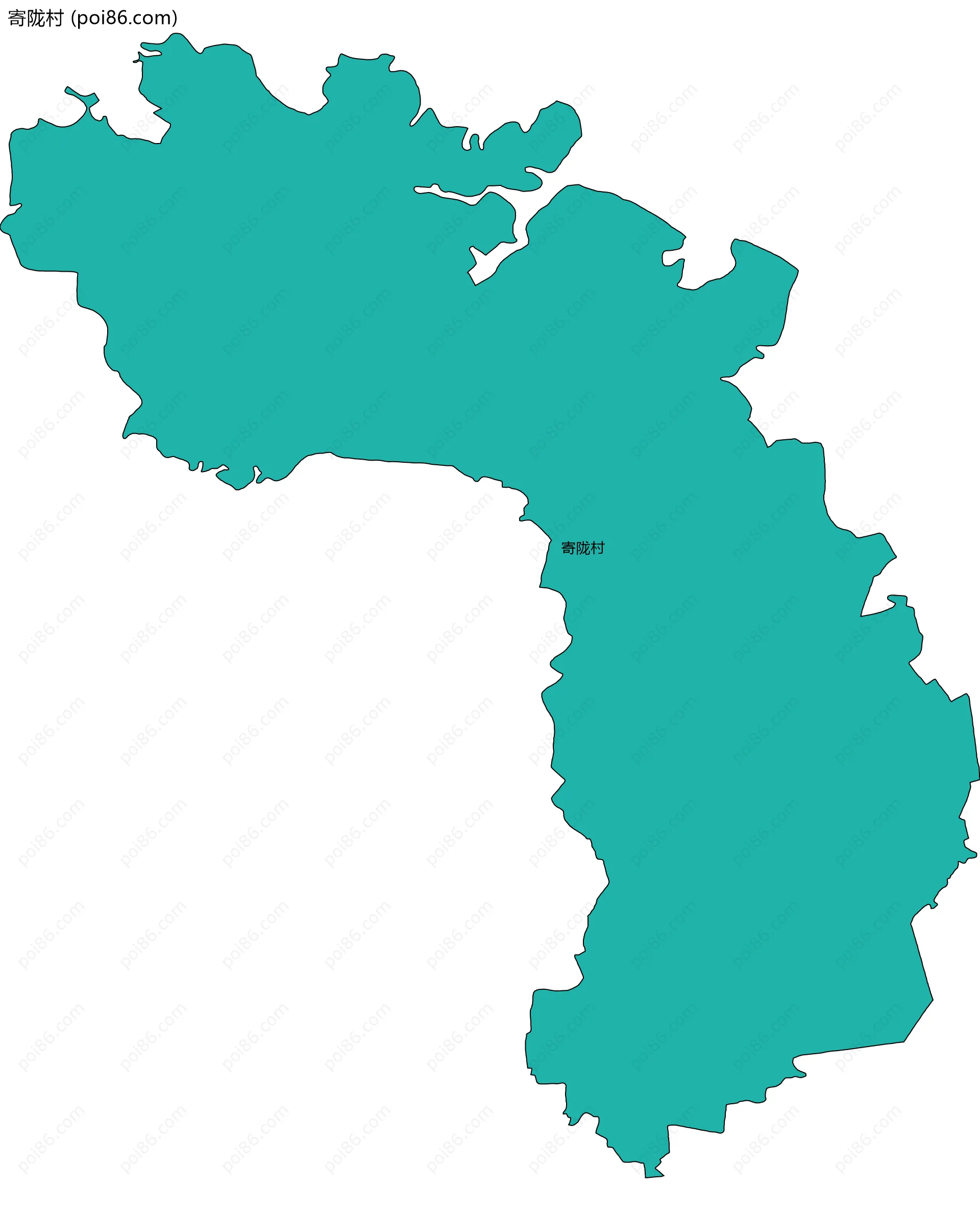 寄陇村边界地图