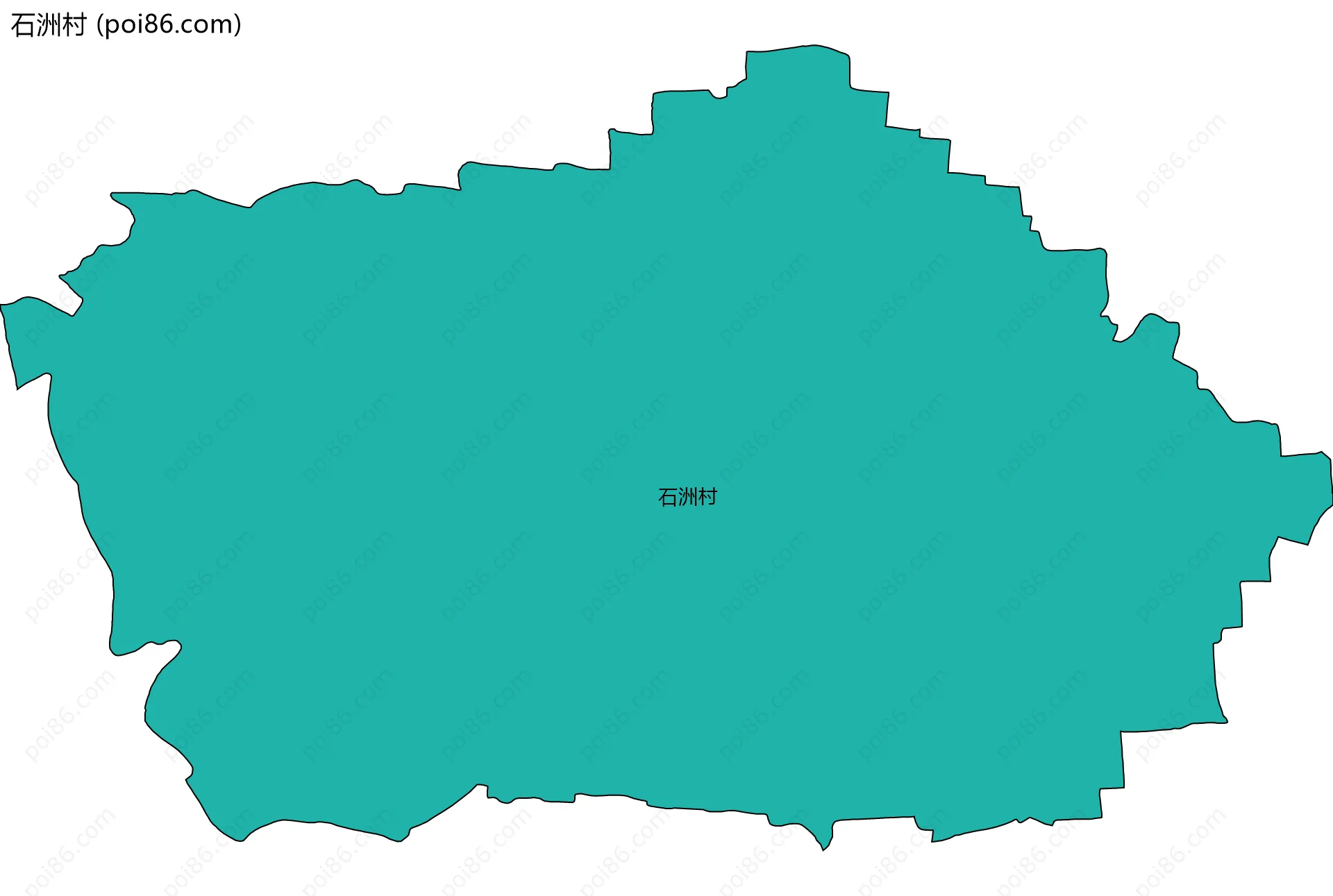 石洲村边界地图