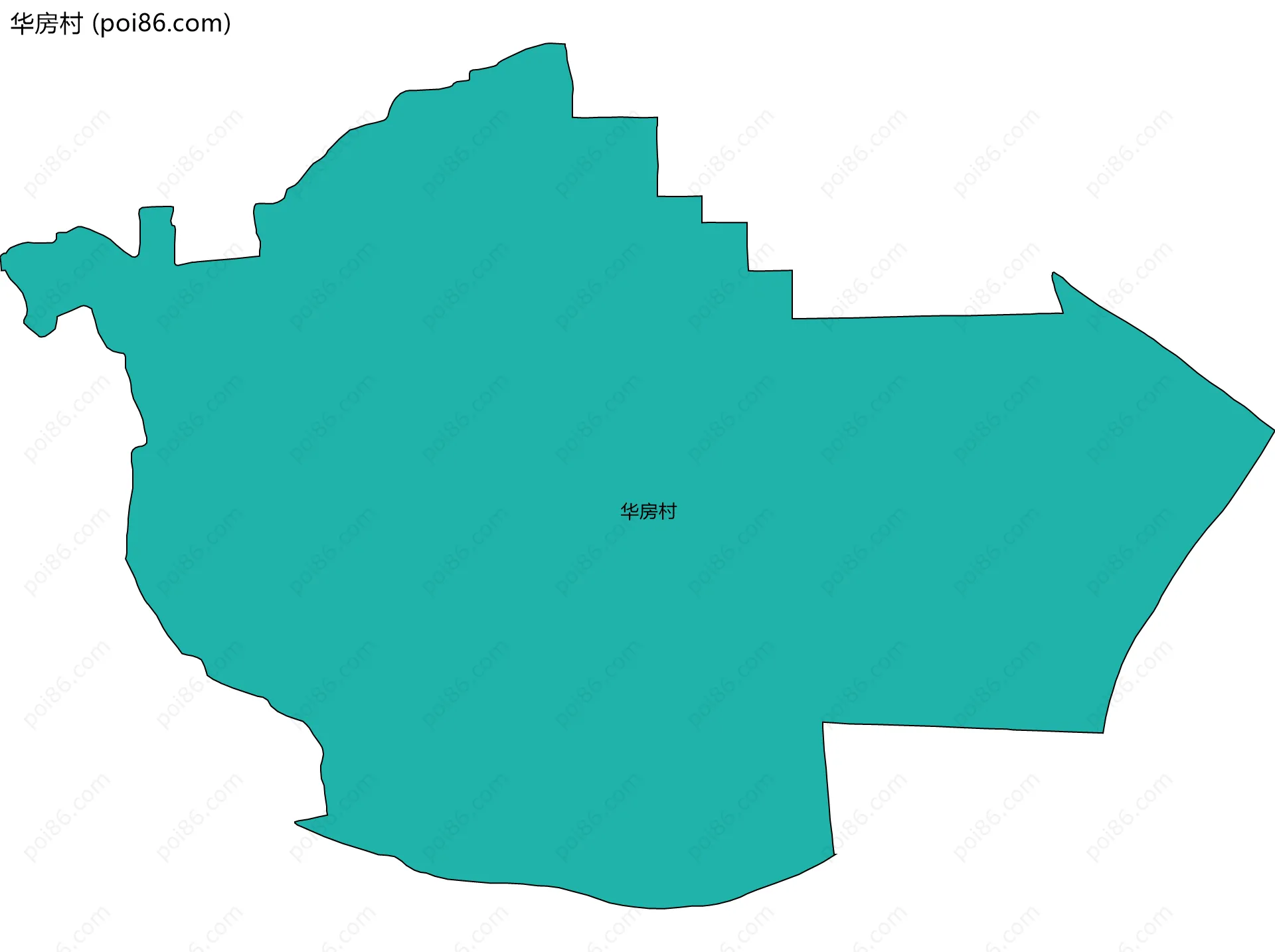 华房村边界地图