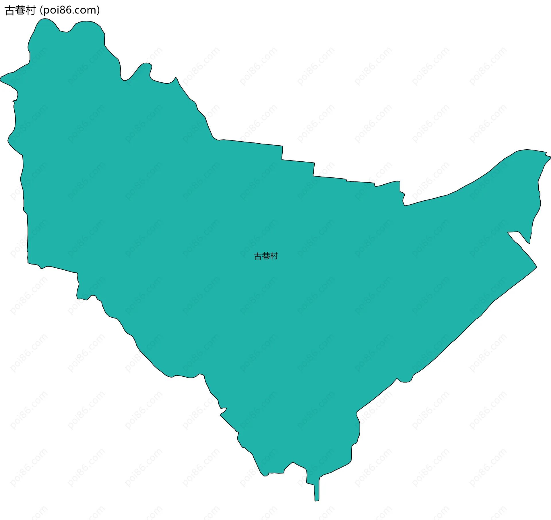 古巷村边界地图