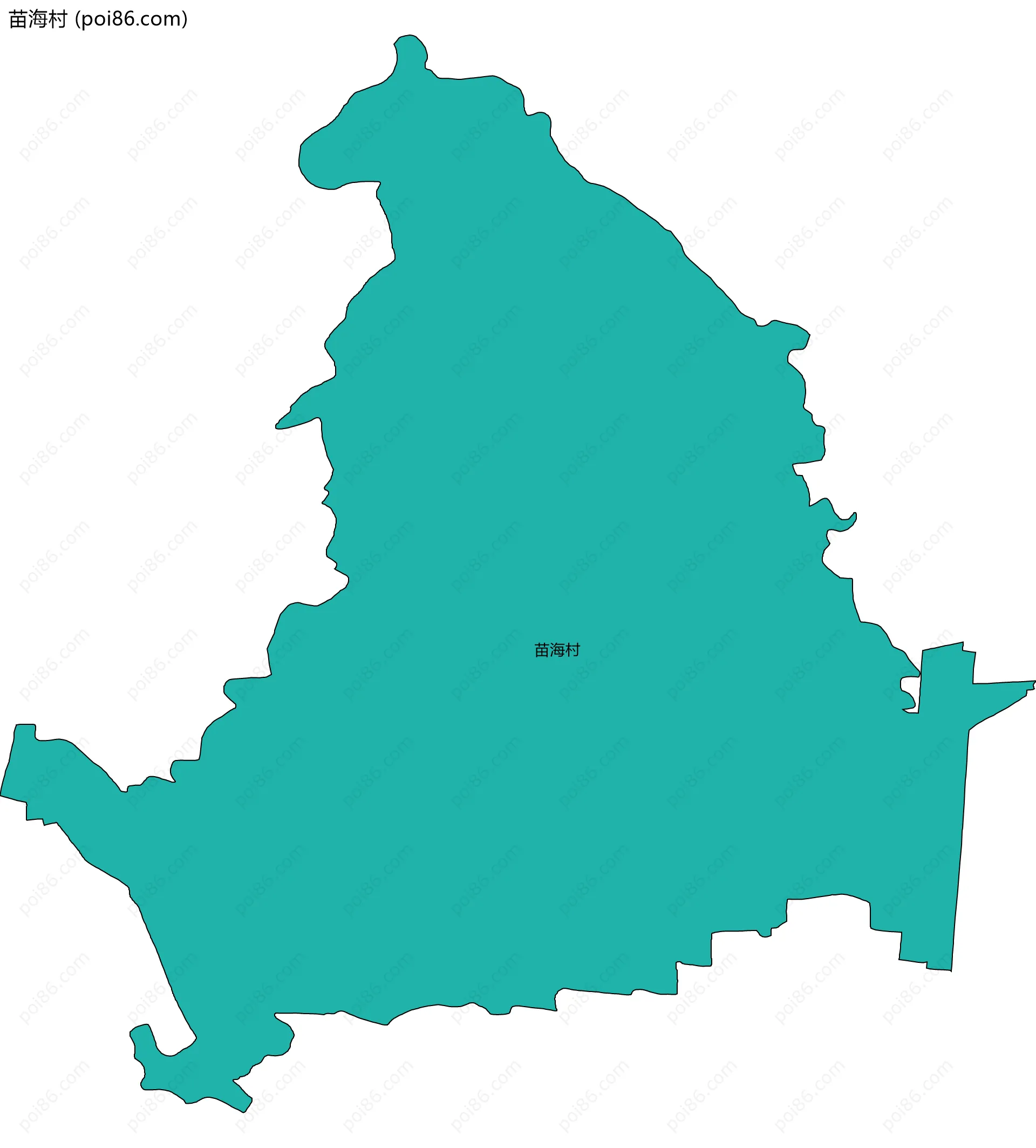 苗海村边界地图