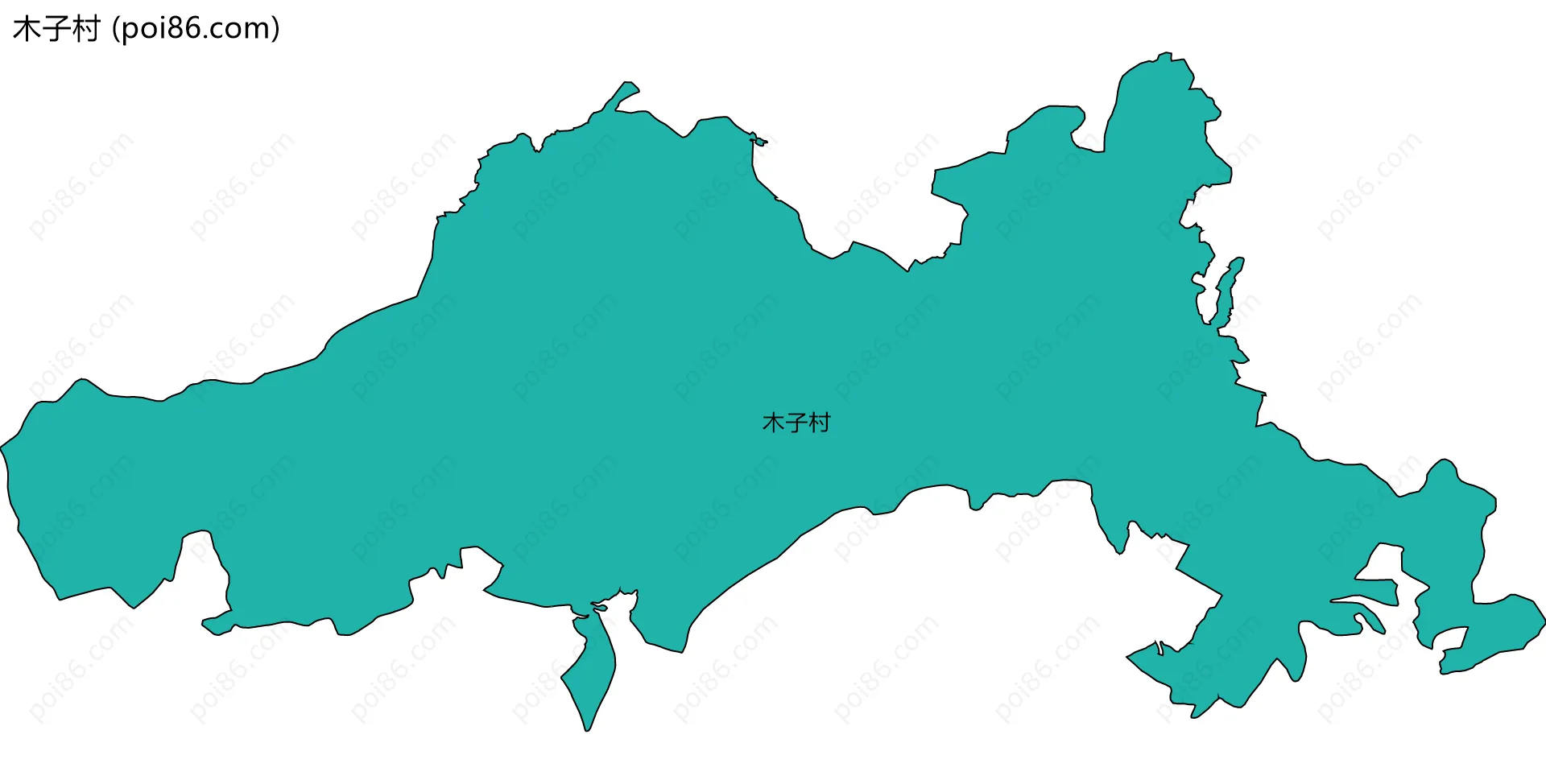 木子村边界地图