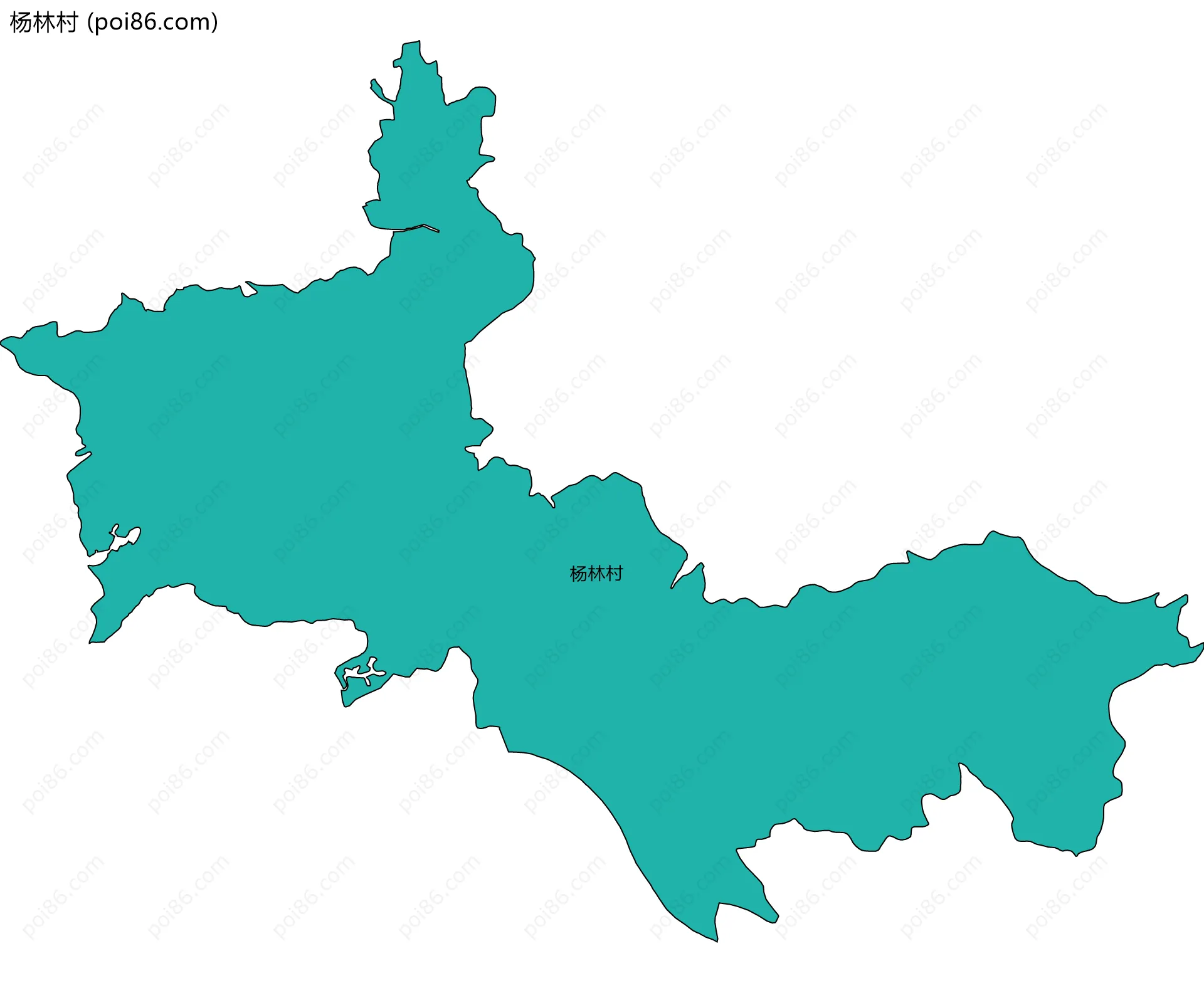 杨林村边界地图