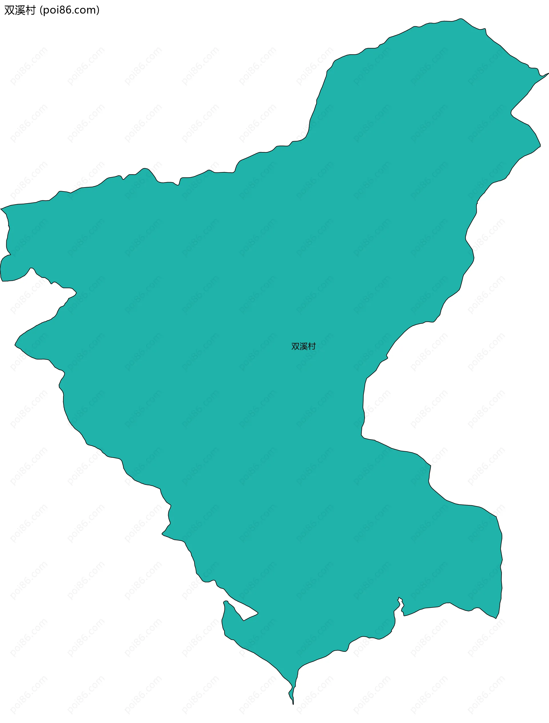 双溪村边界地图