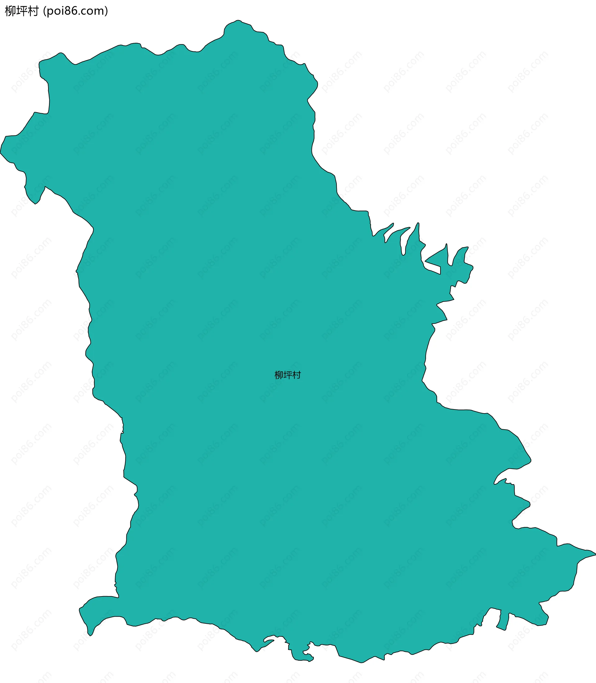 柳坪村边界地图